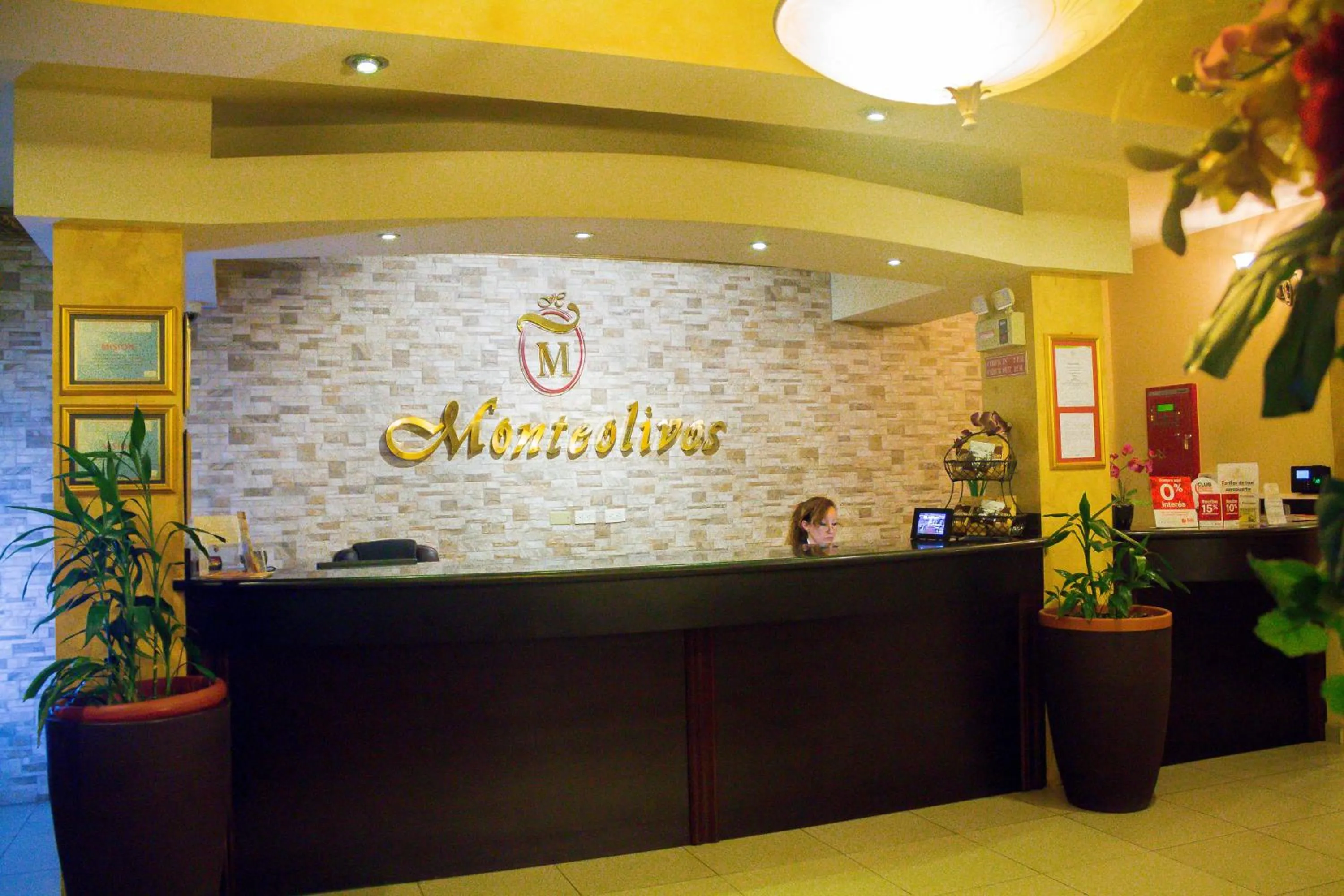 Lobby or reception in Hotel Monteolivos