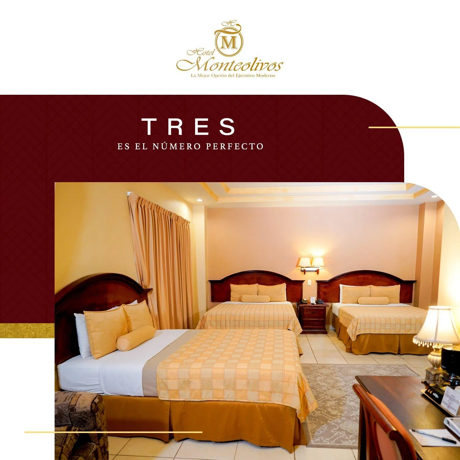 Bed in Hotel Monteolivos