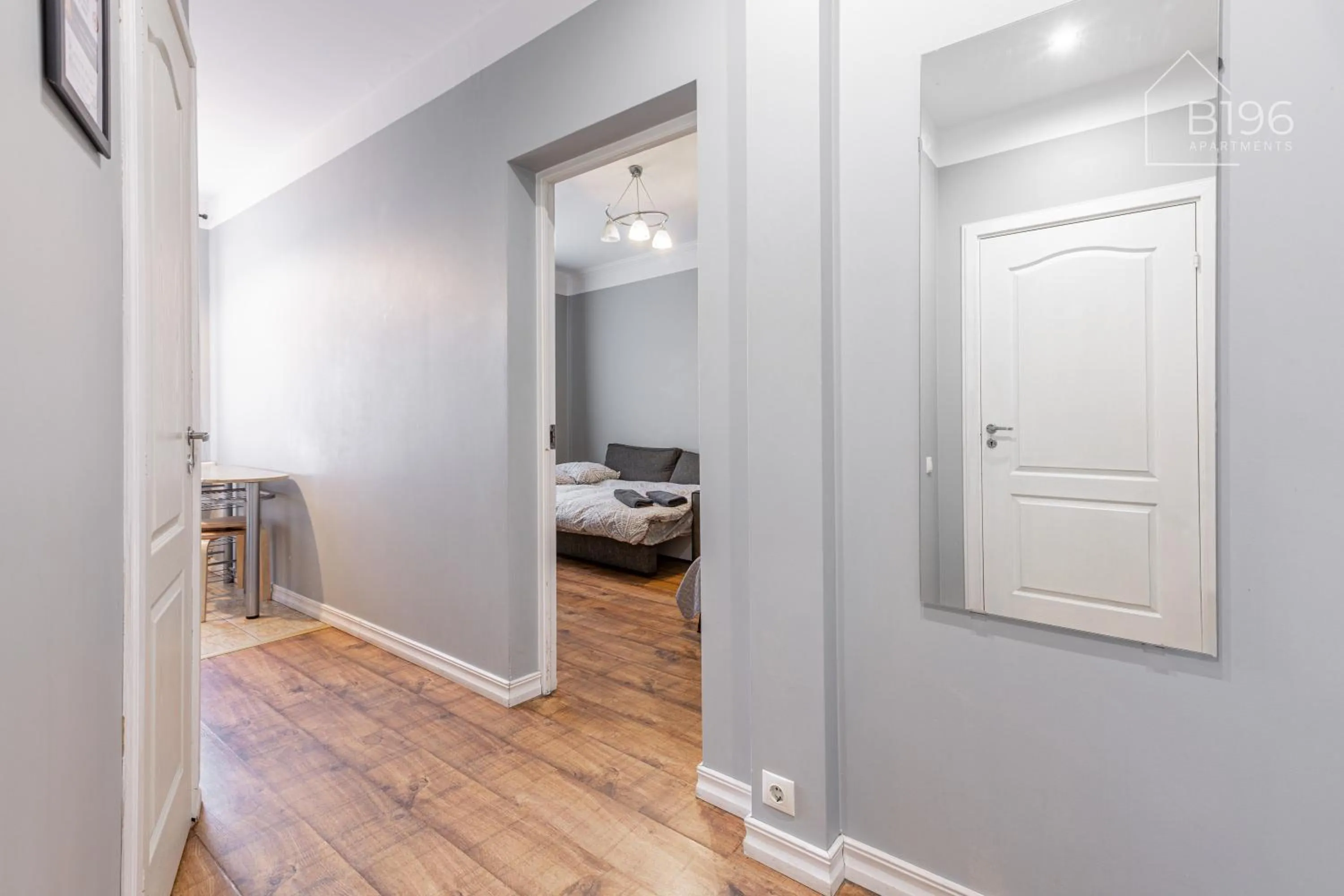 Photo of the whole room, Bed in ApartHotel Riga