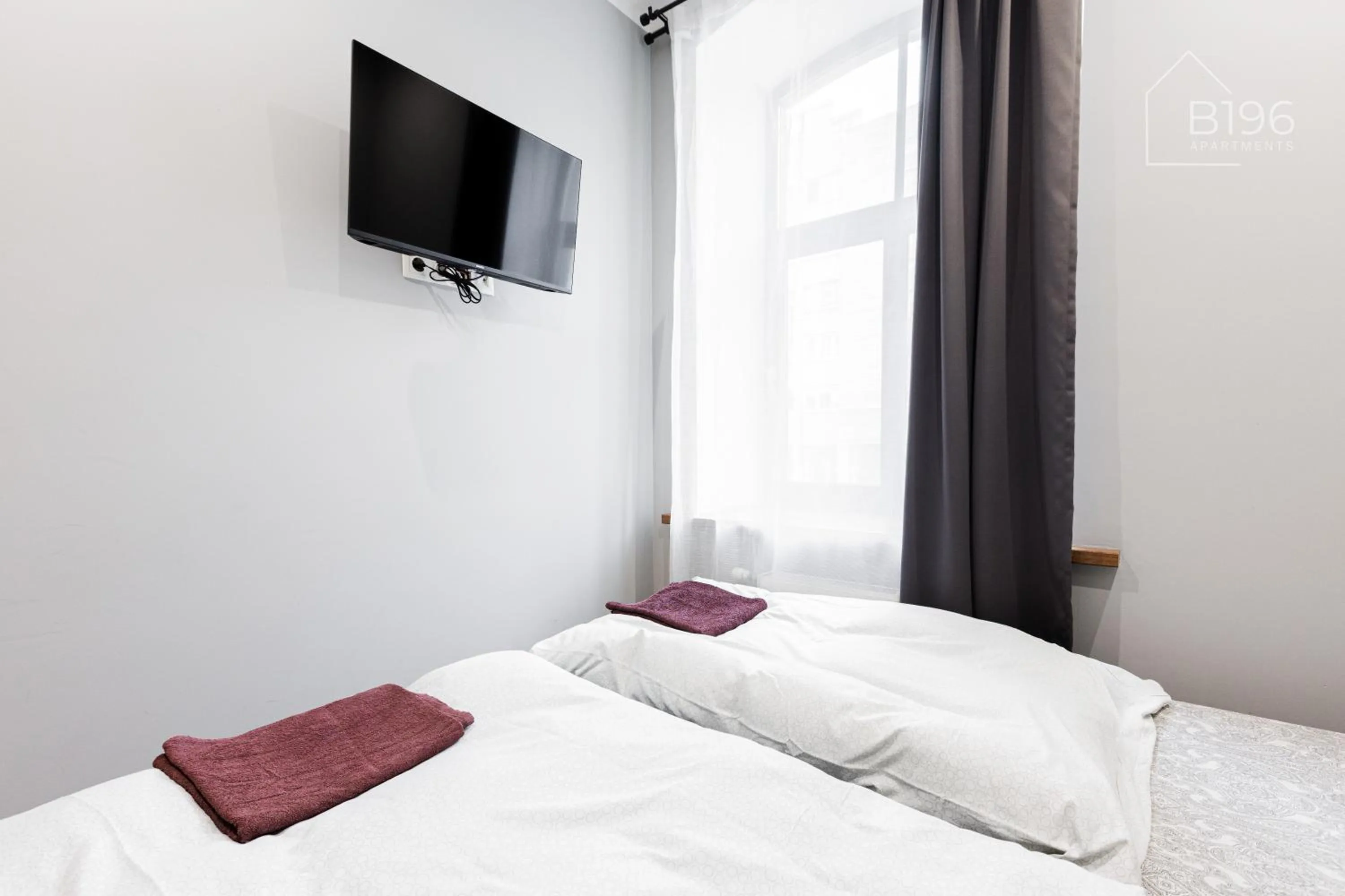 Bed in ApartHotel Riga