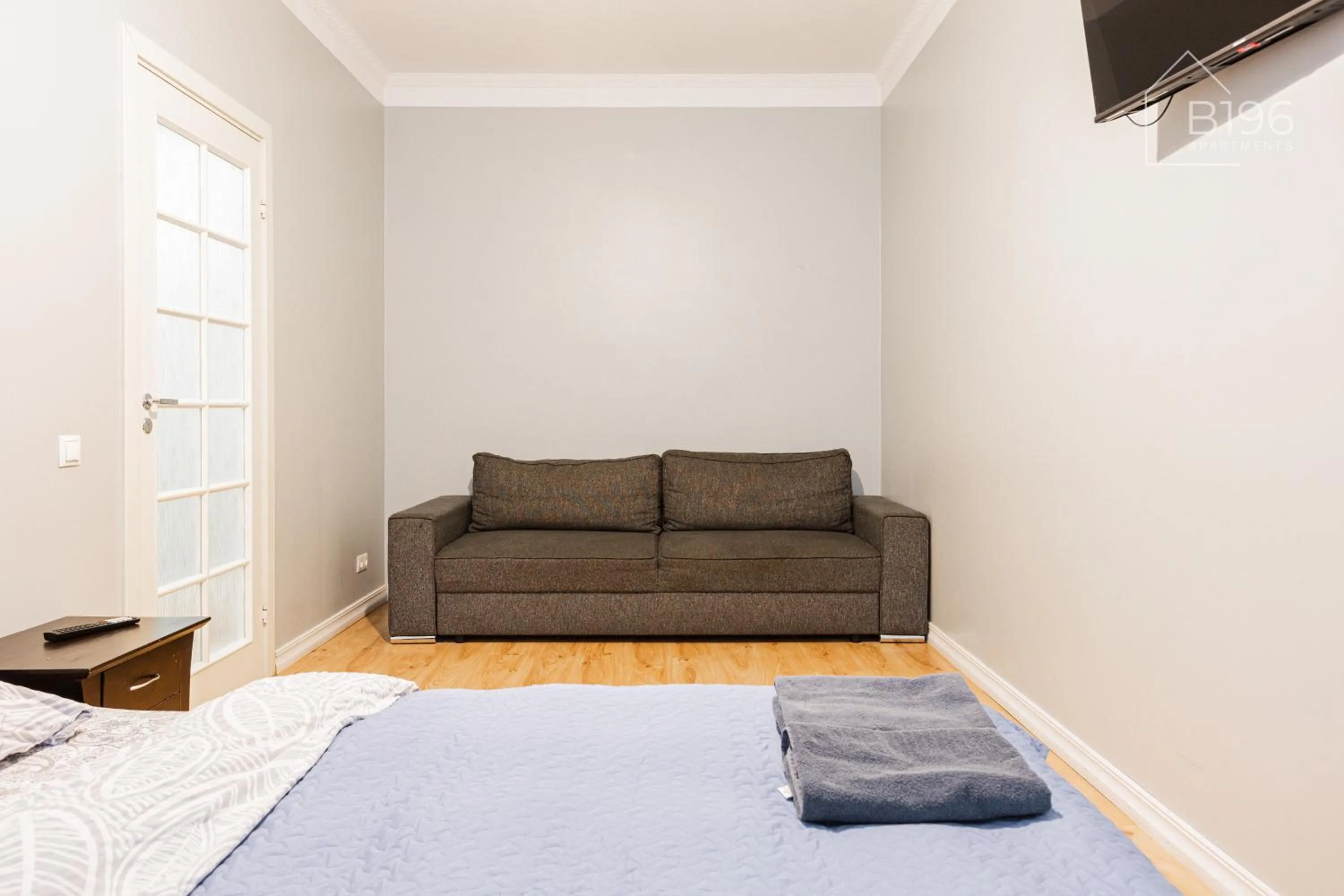 TV and multimedia, Bed in ApartHotel Riga