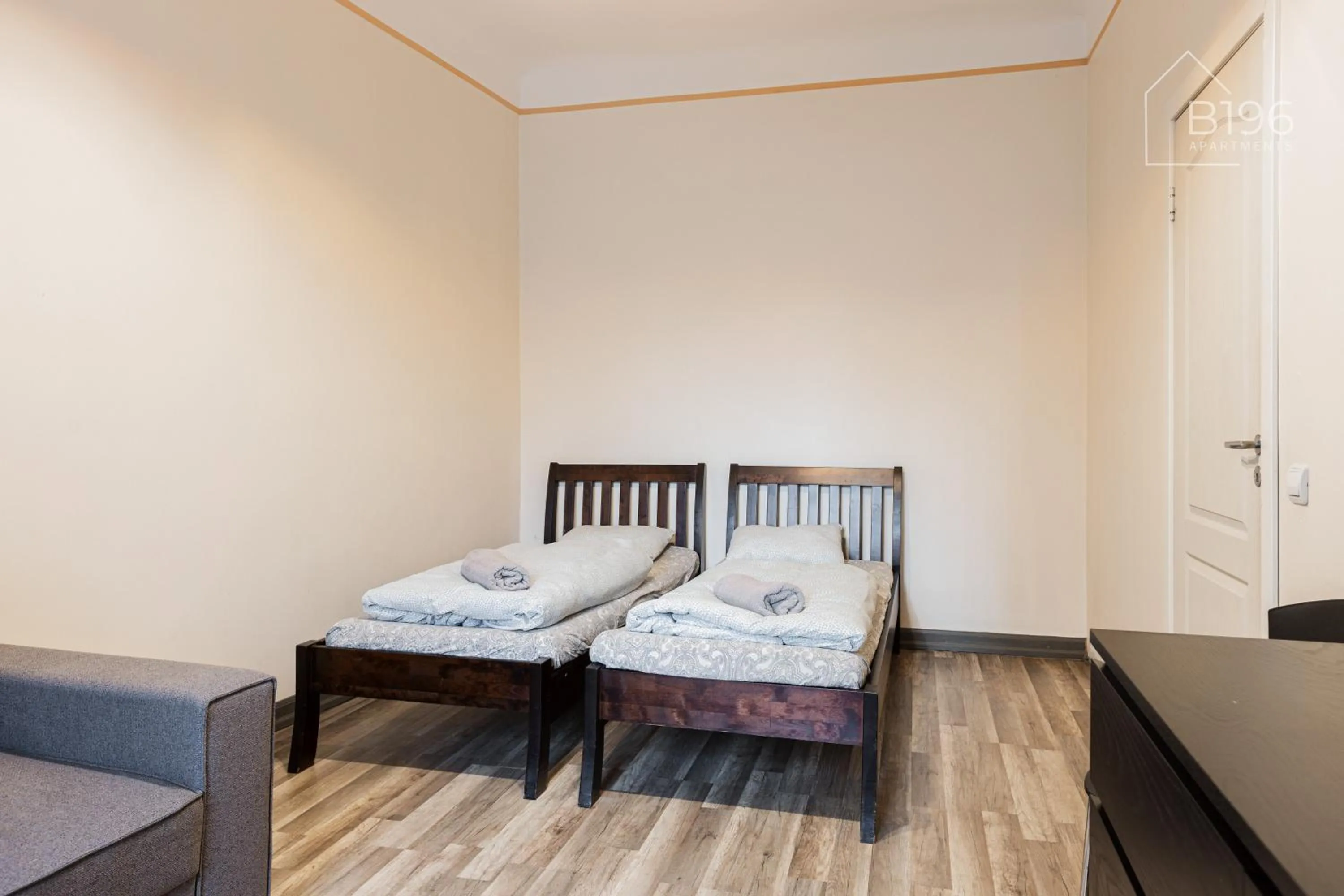 Bed in ApartHotel Riga