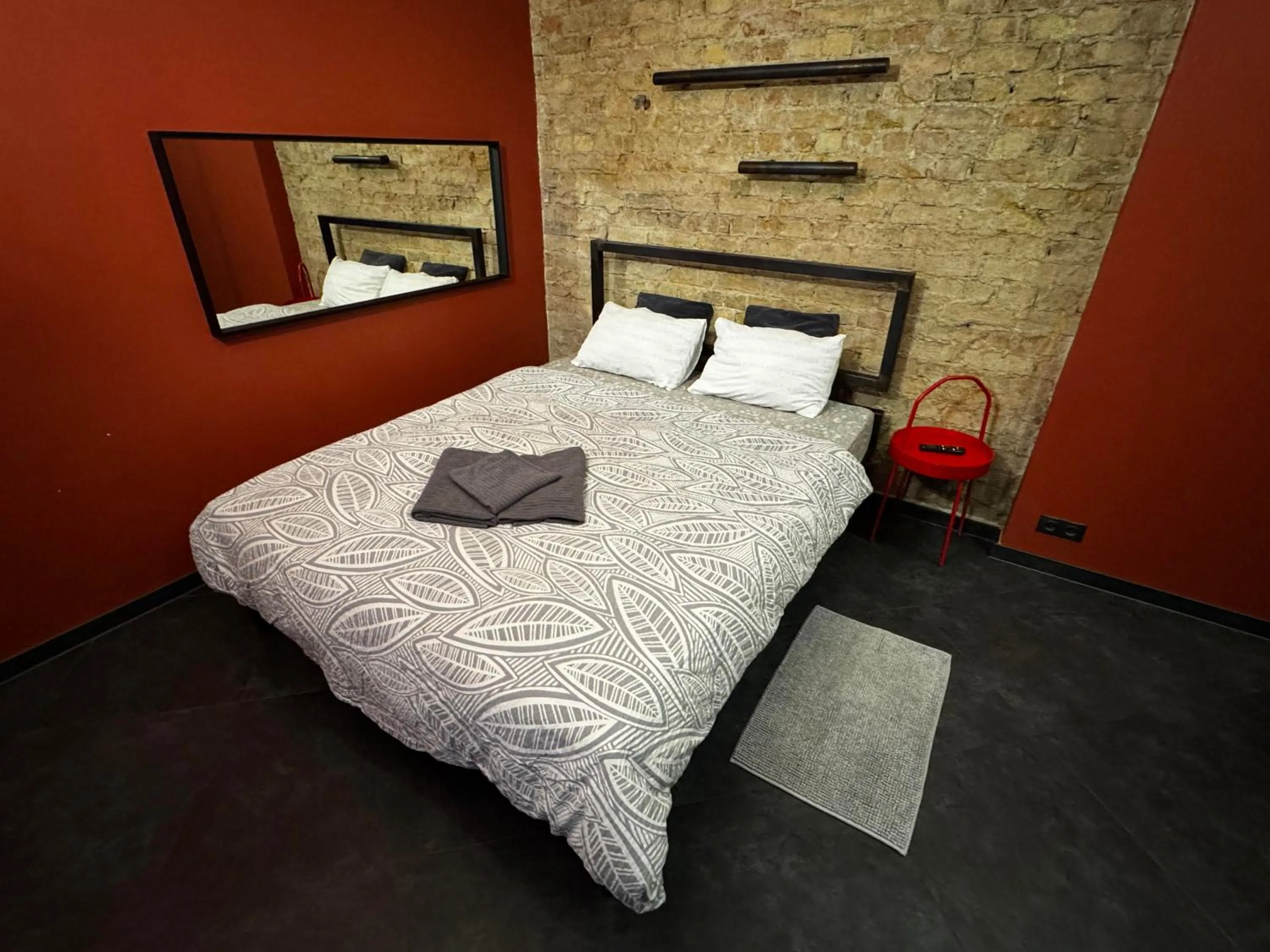 Bed in ApartHotel Riga