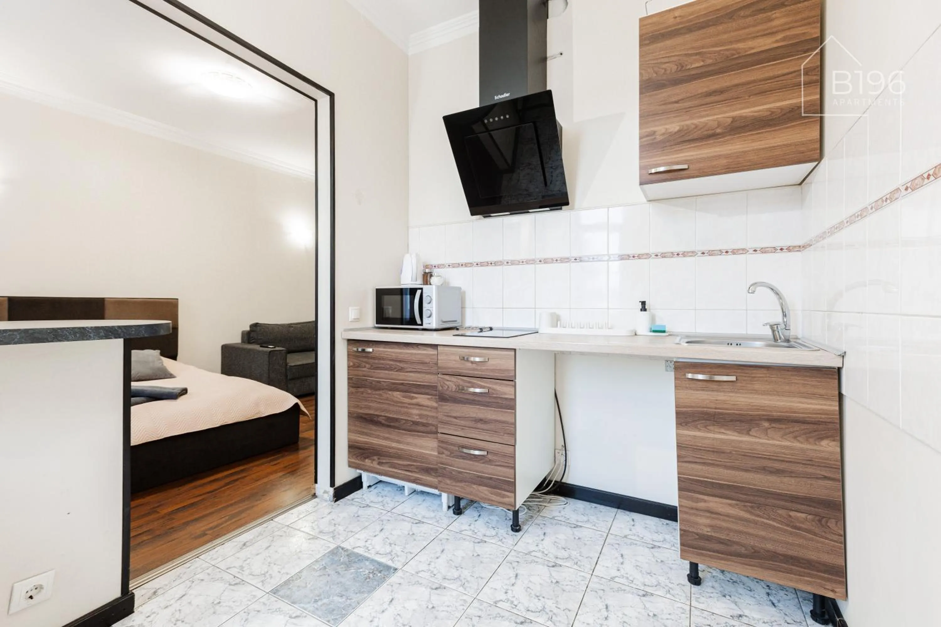 Bed in ApartHotel Riga