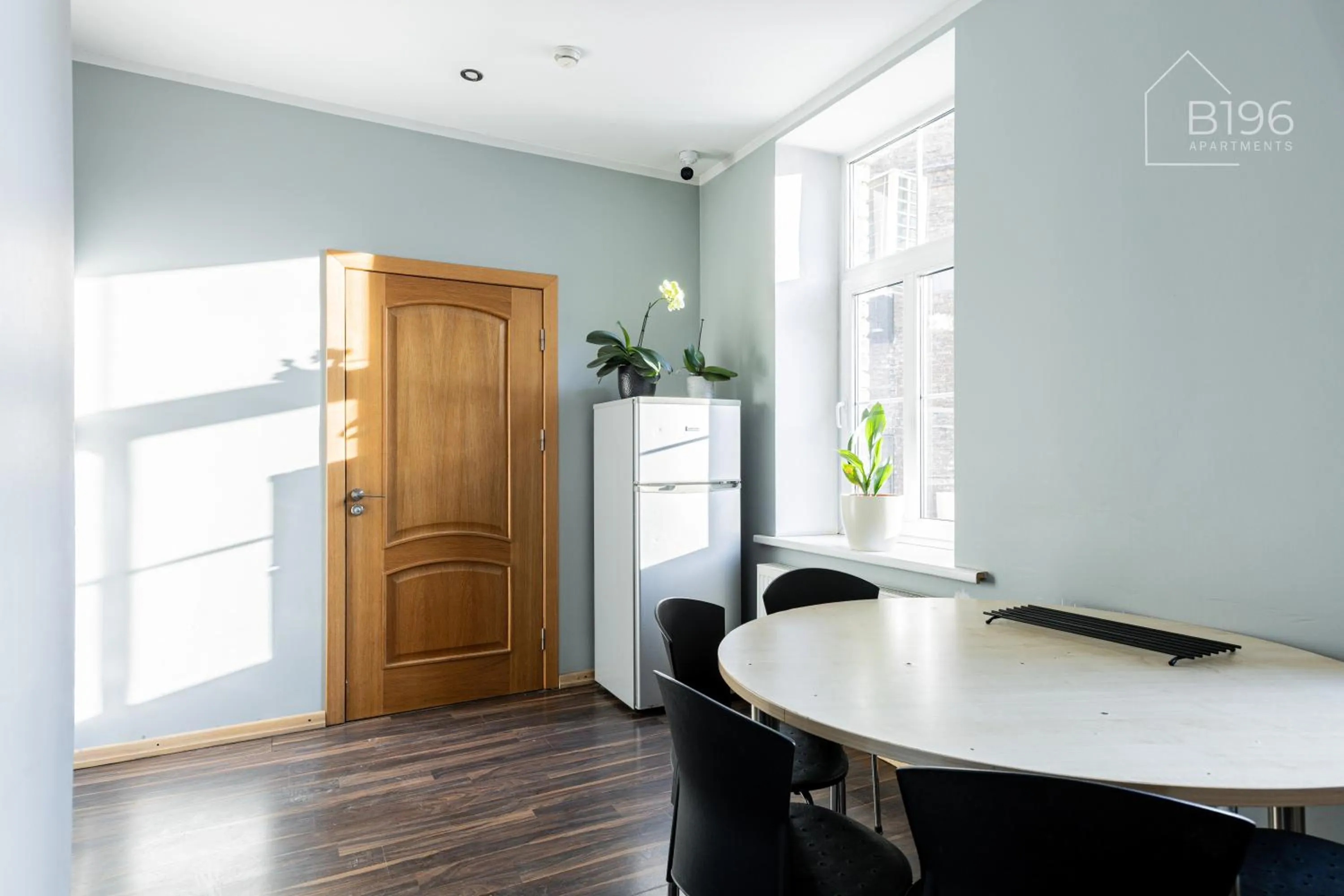 Communal kitchen in ApartHotel Riga