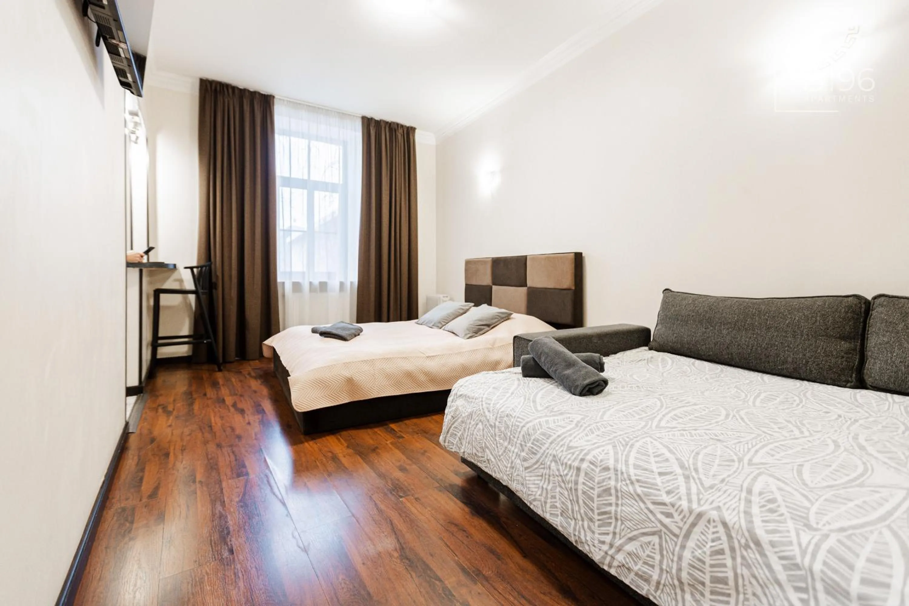 Bed in ApartHotel Riga