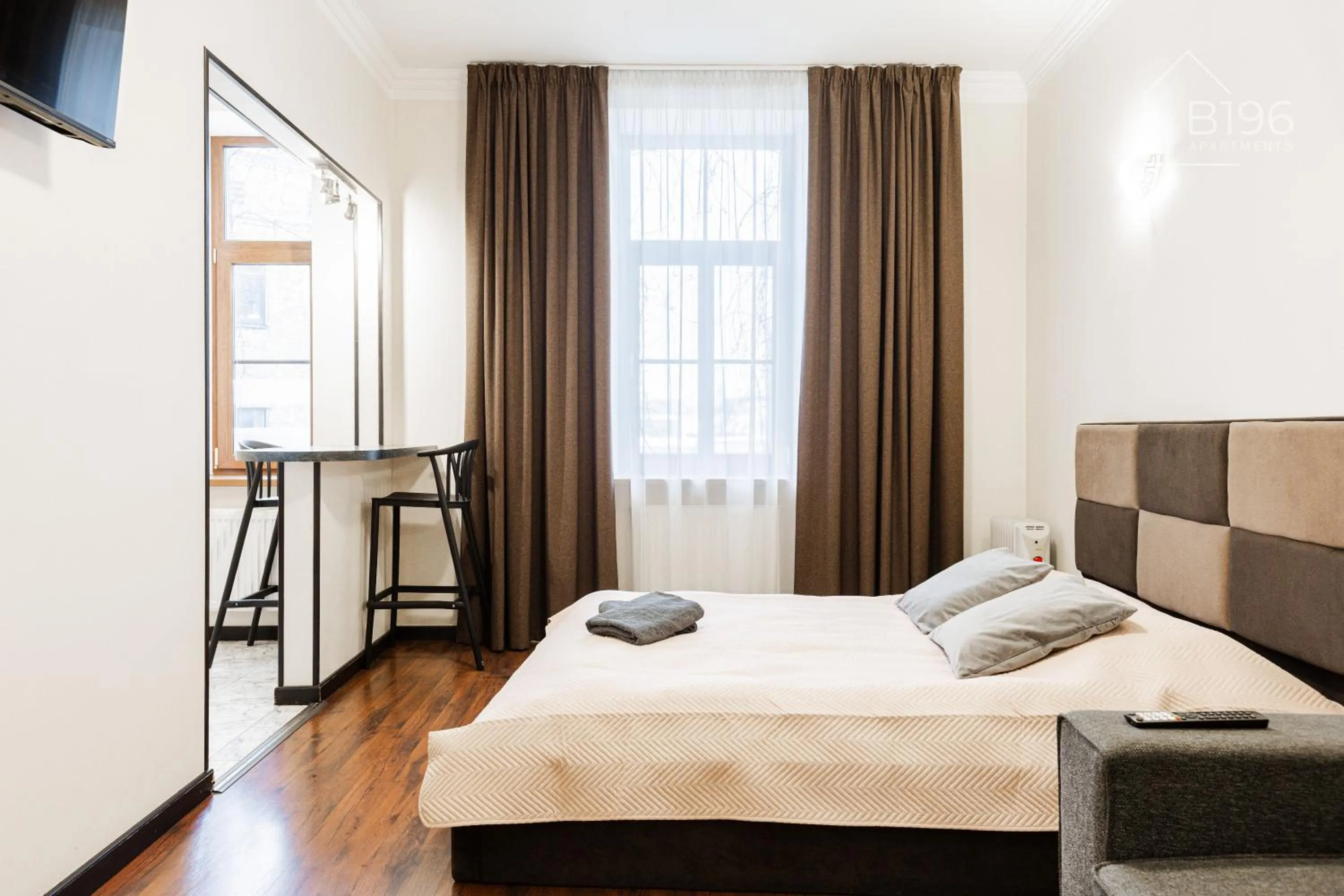 Bed in ApartHotel Riga