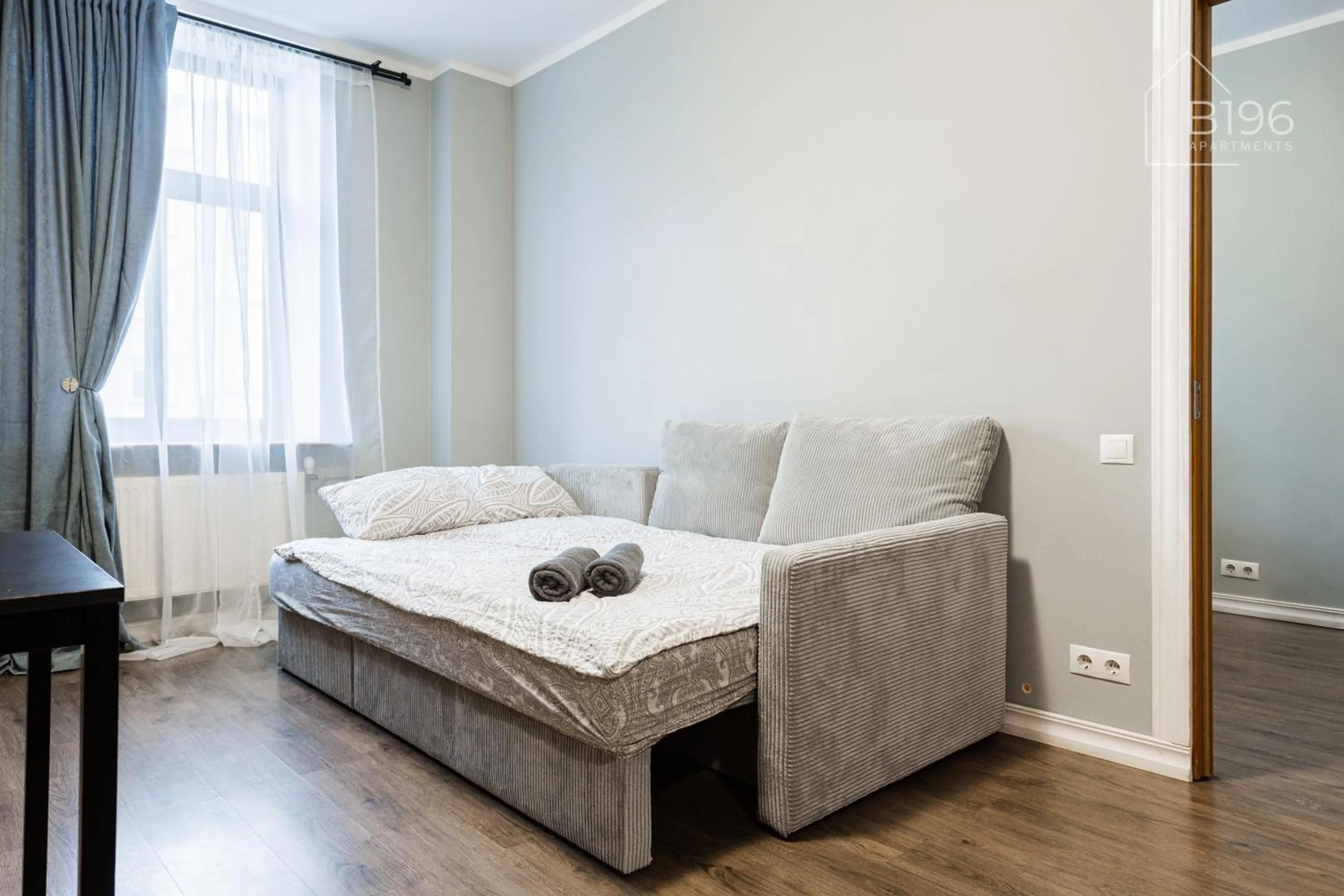 Bed in ApartHotel Riga