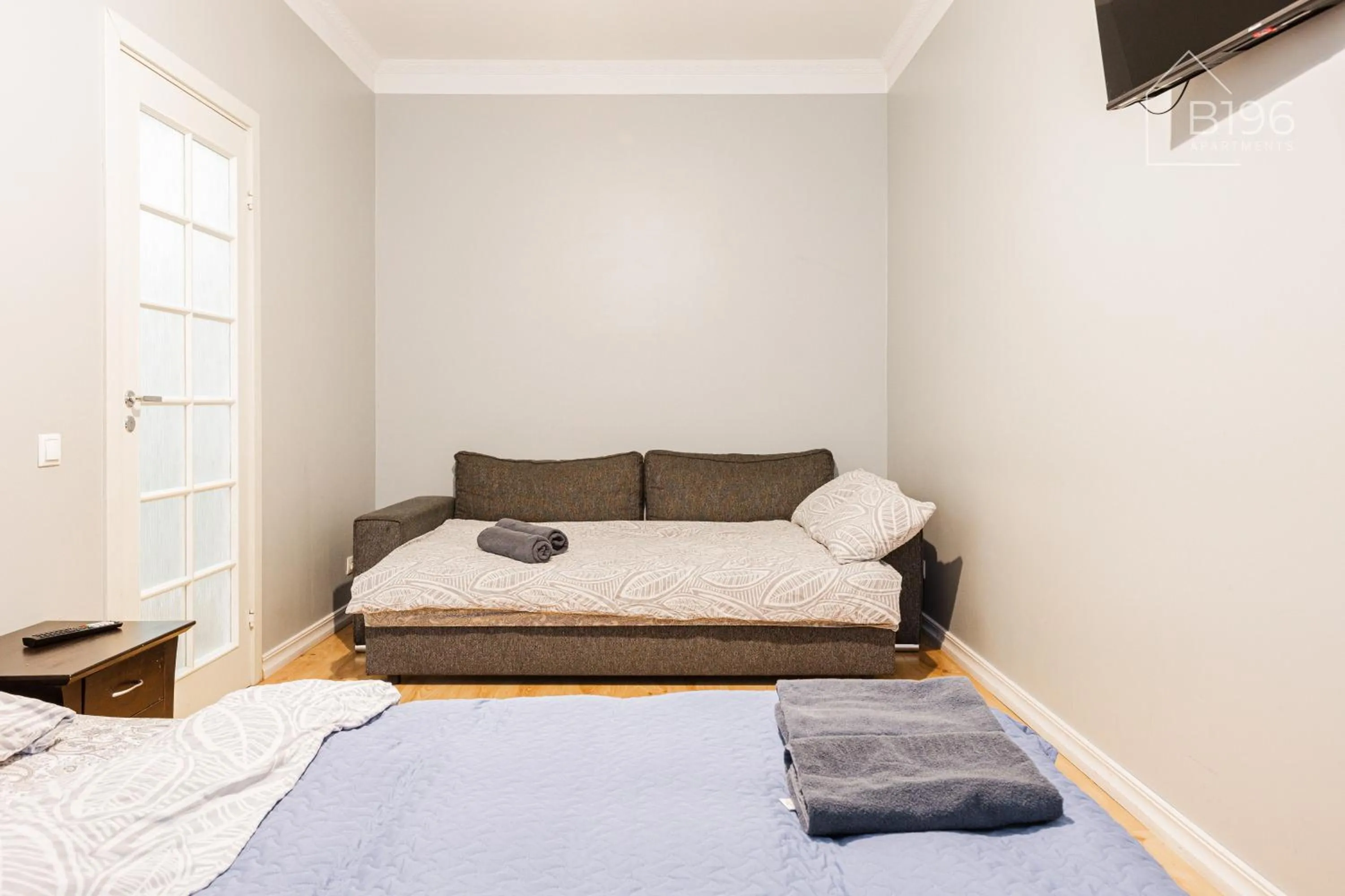 Photo of the whole room, Bed in ApartHotel Riga