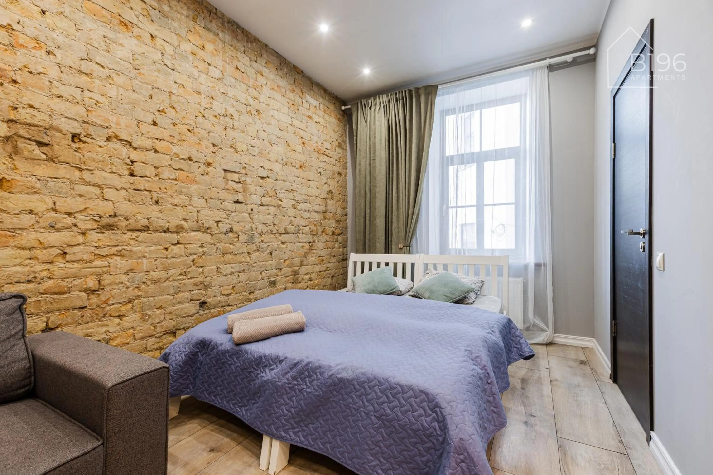 Bed in ApartHotel Riga