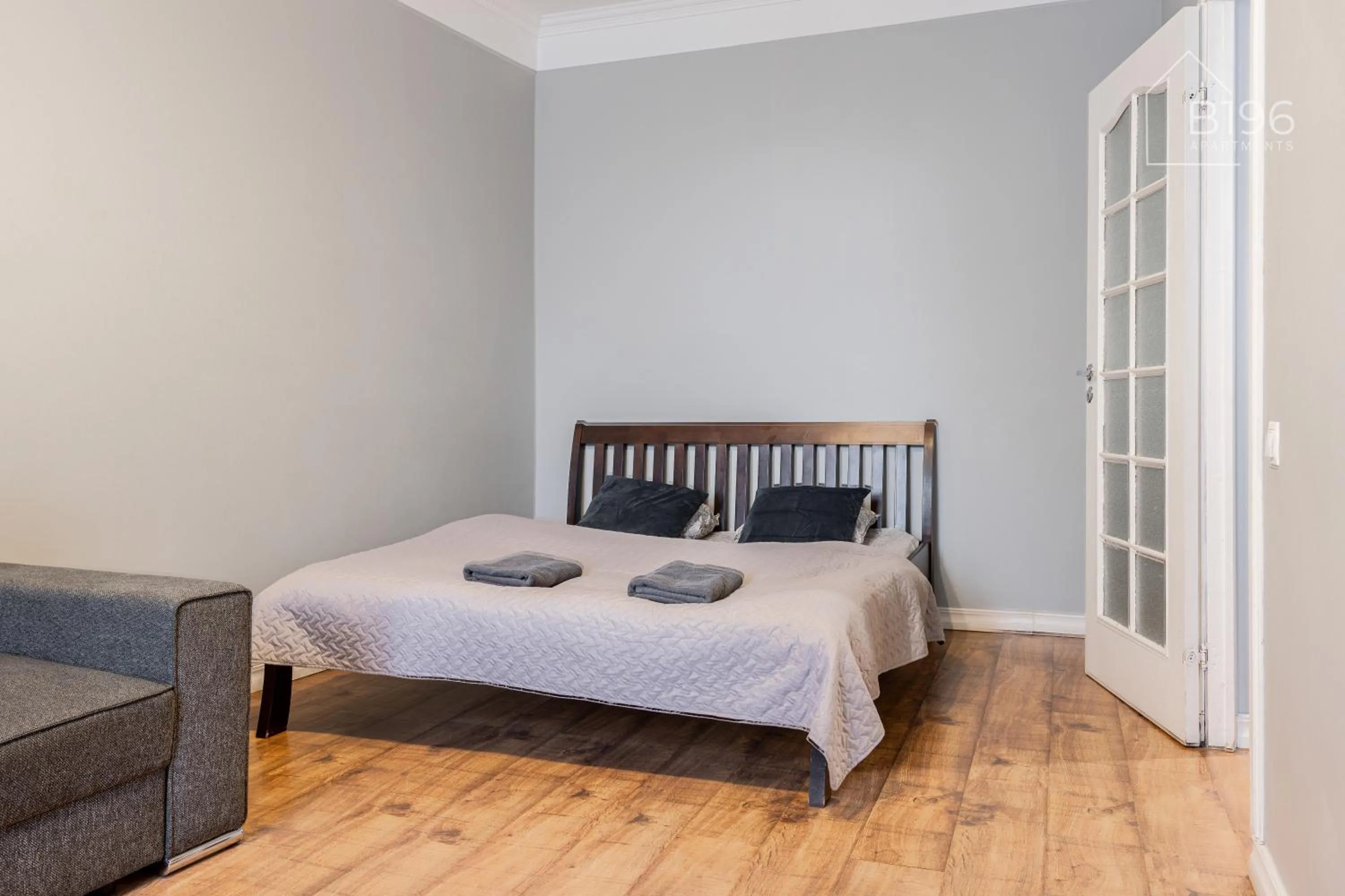 Bed in ApartHotel Riga