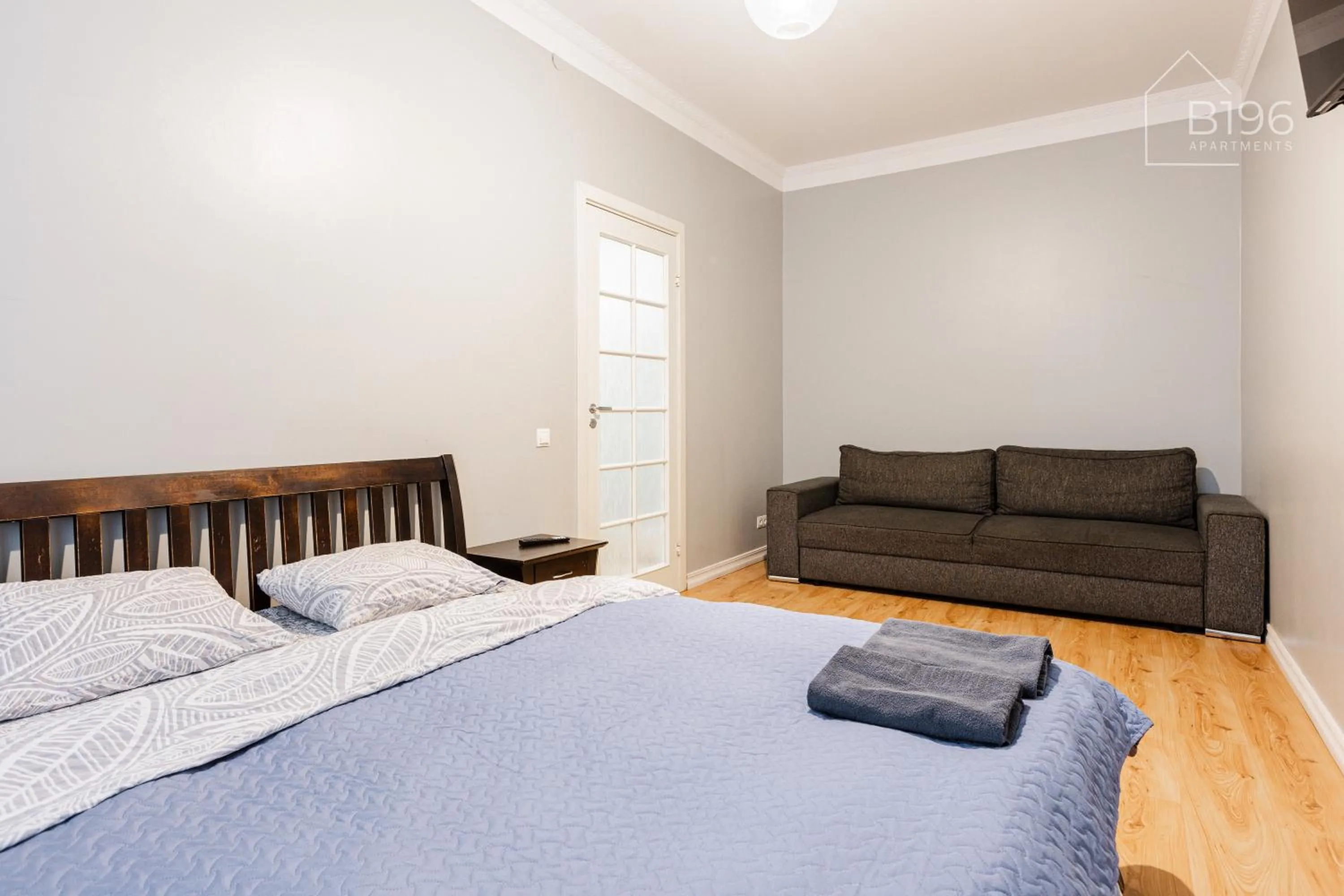 Bed in ApartHotel Riga