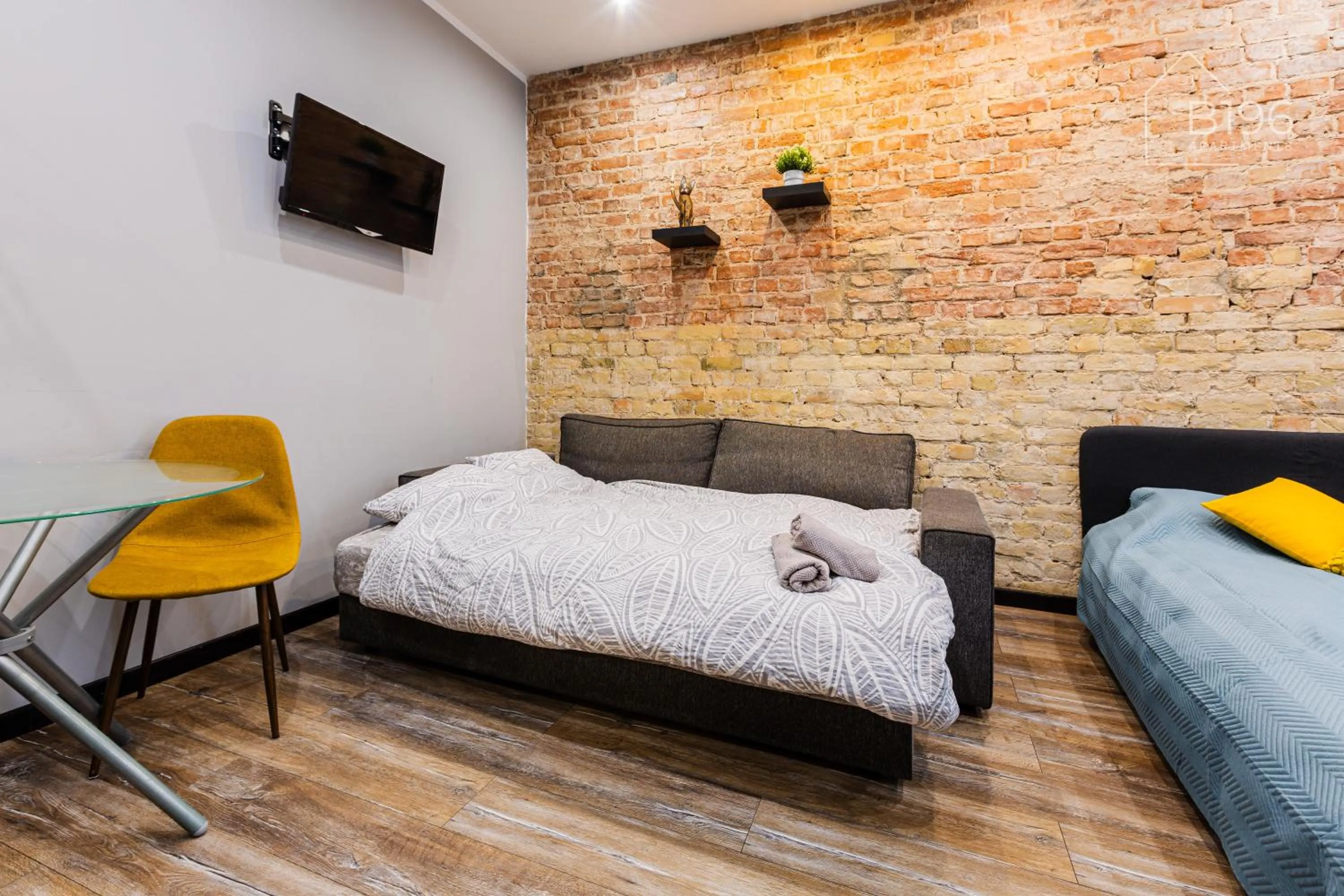 Bed in ApartHotel Riga