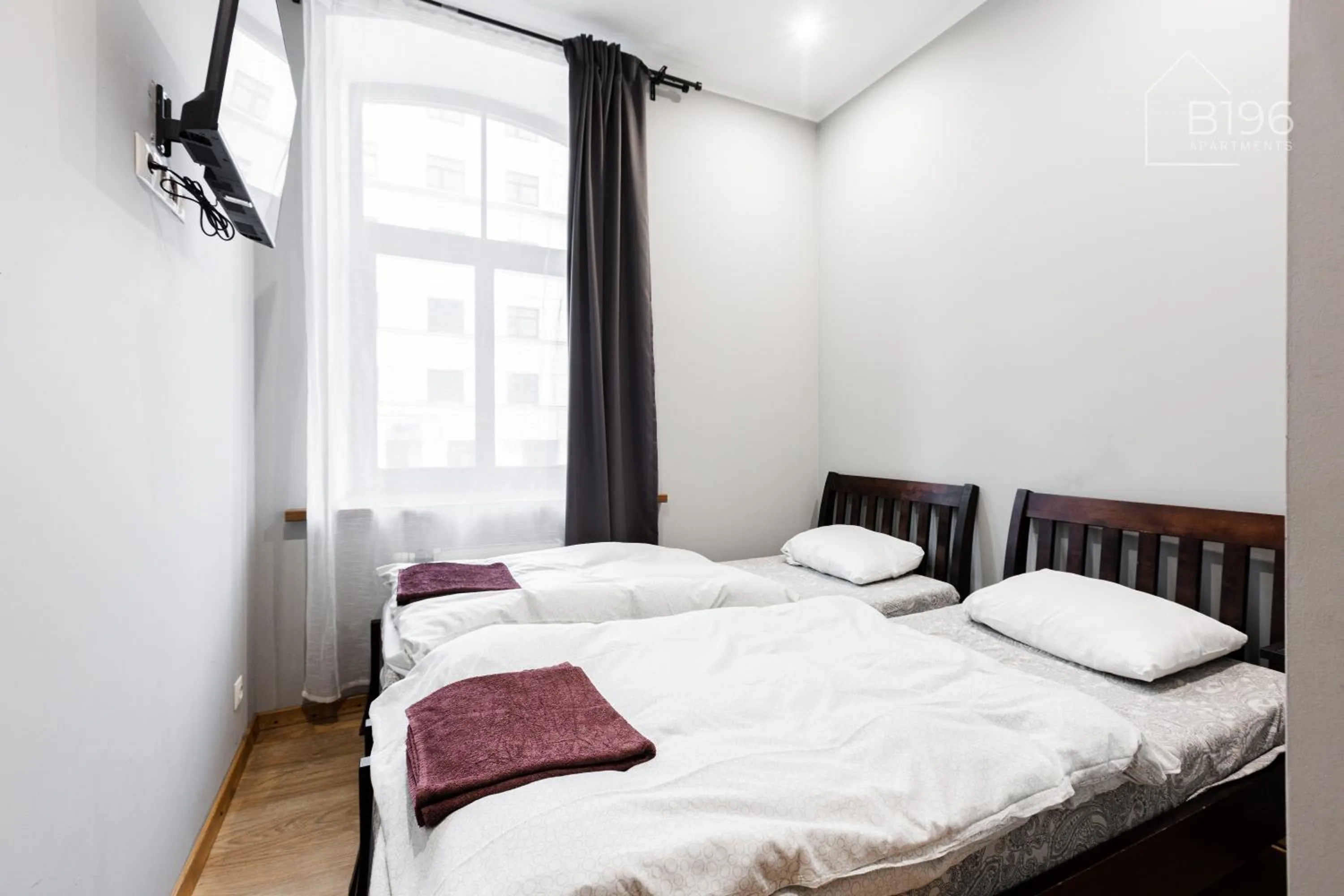 Bed in ApartHotel Riga