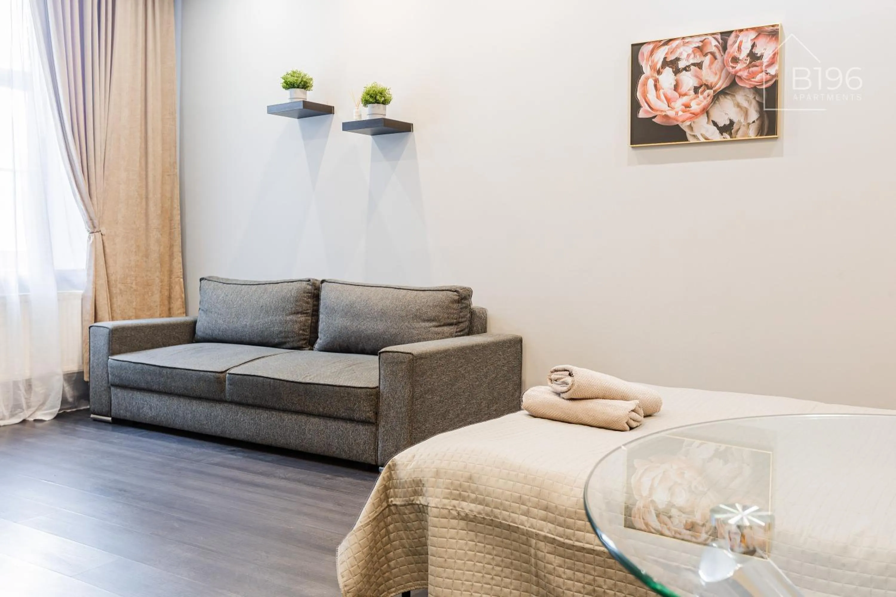 Photo of the whole room, Bed in ApartHotel Riga