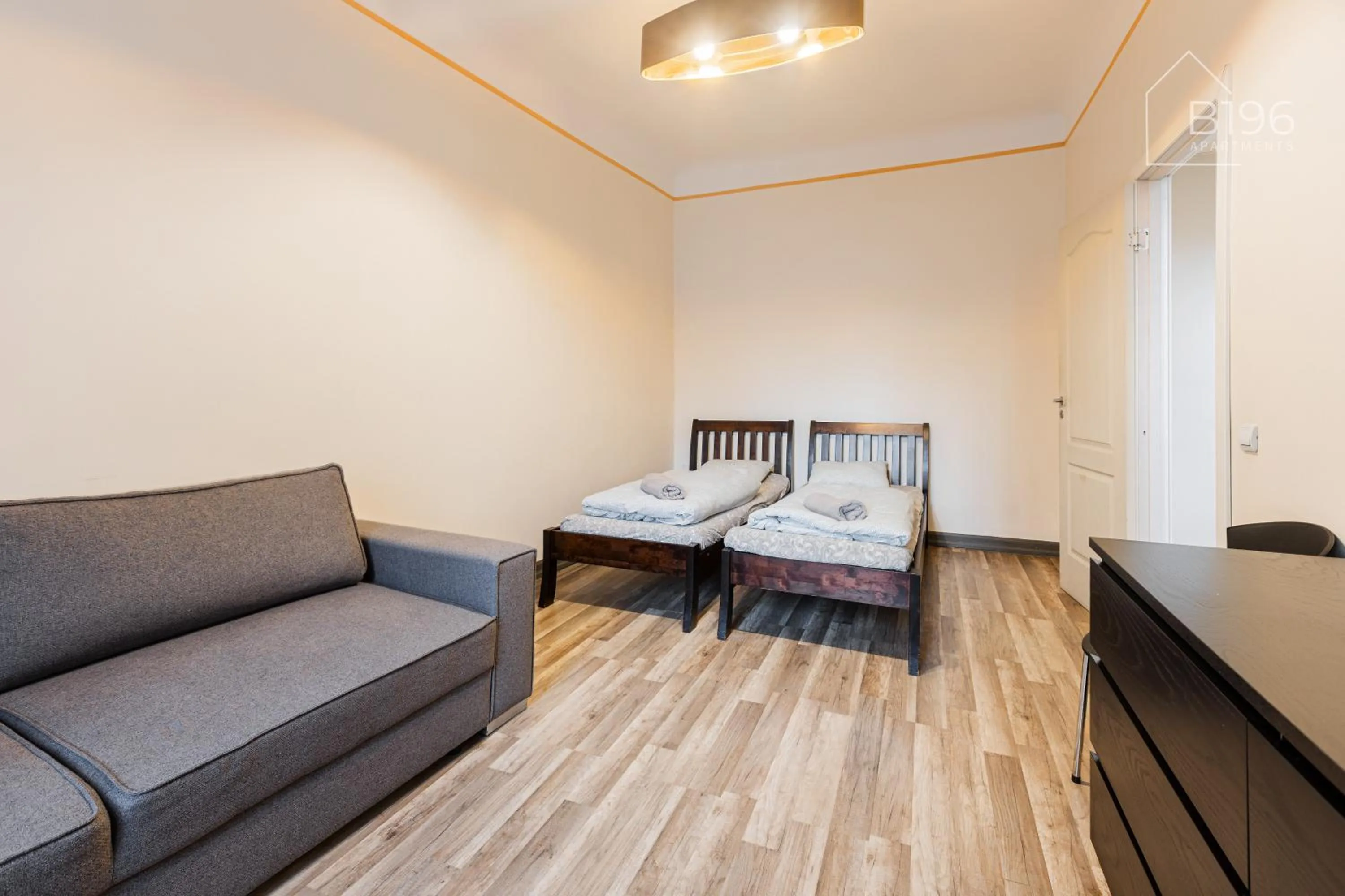 Bed in ApartHotel Riga