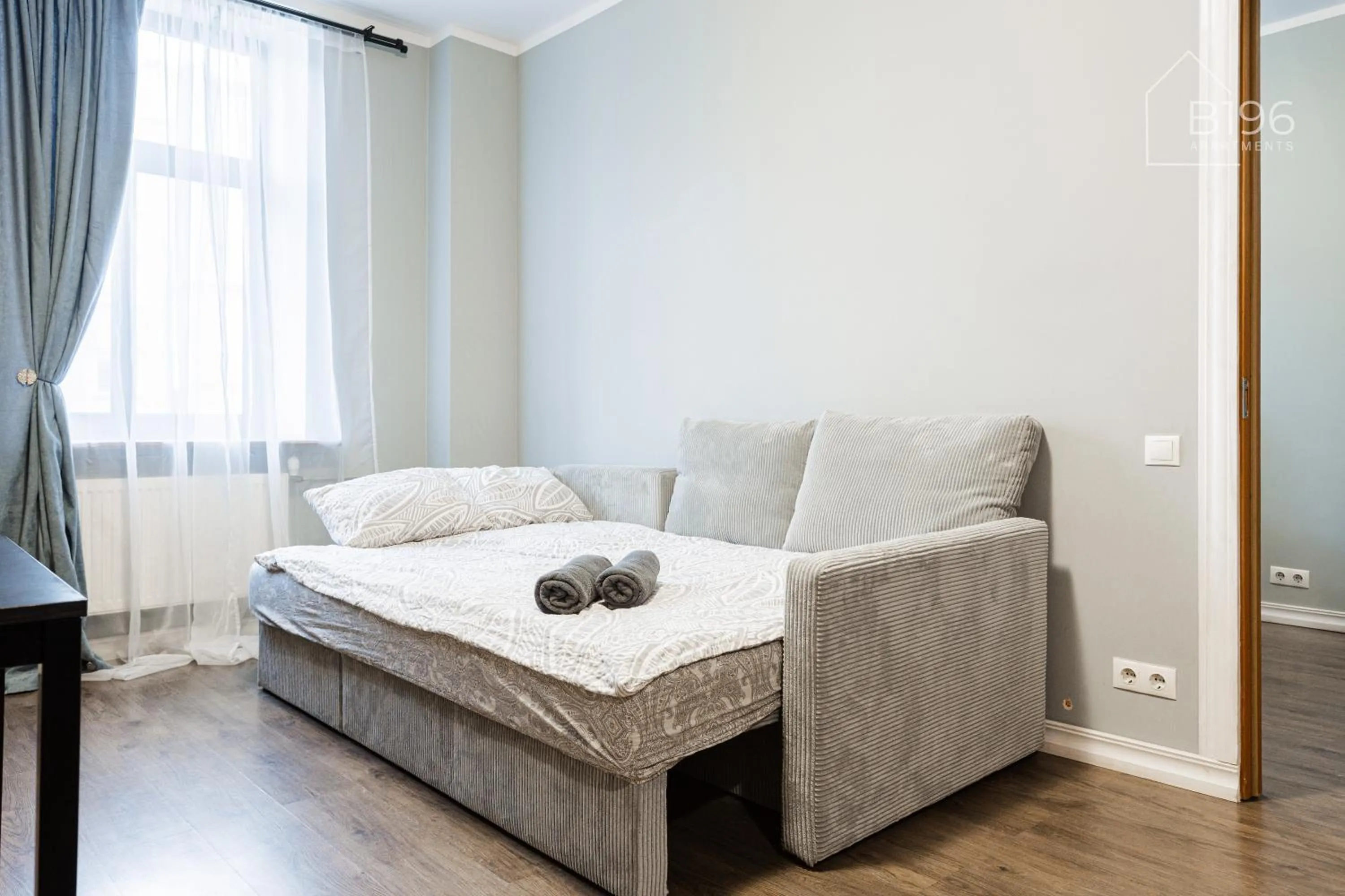 Bed in ApartHotel Riga