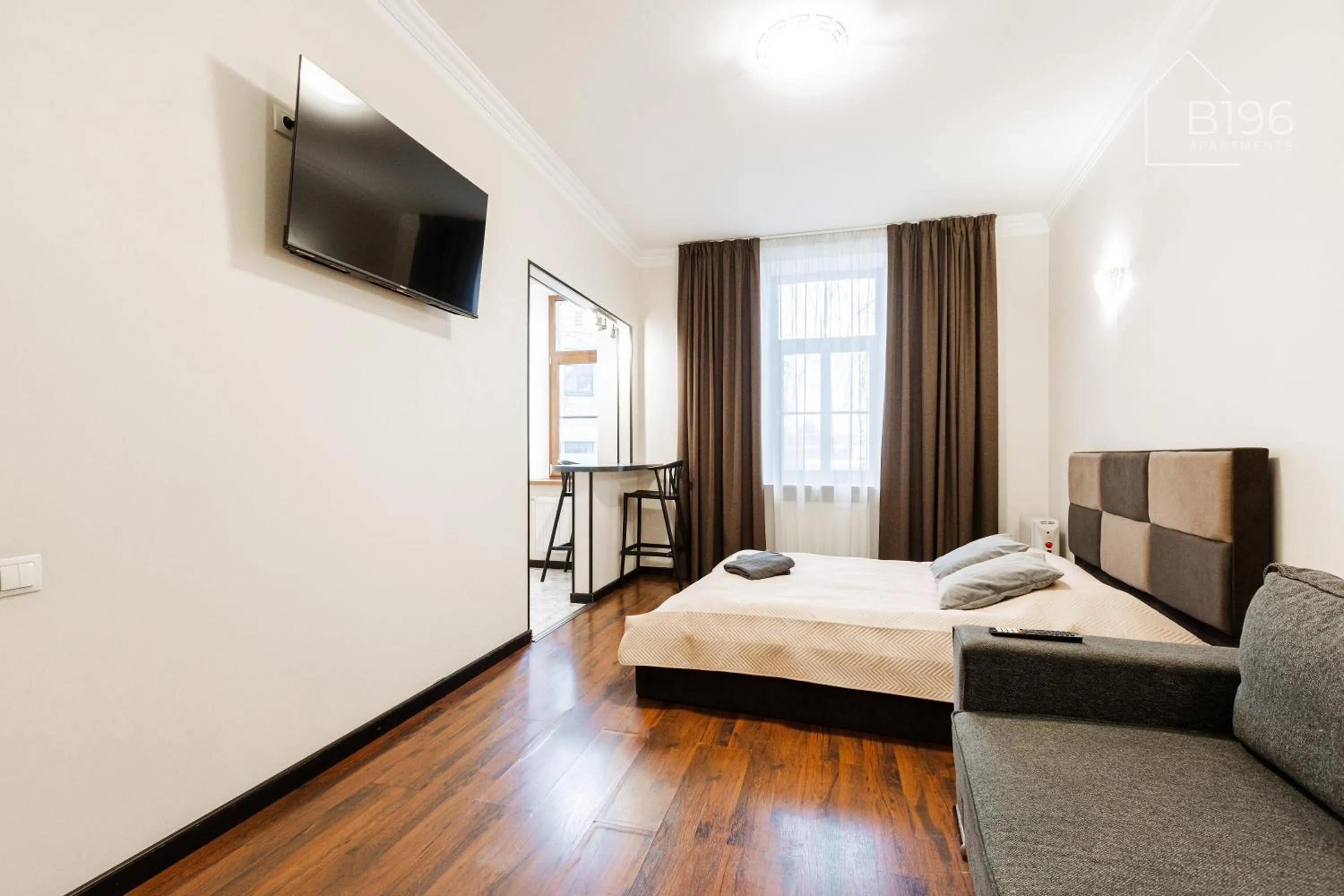 Bed in ApartHotel Riga