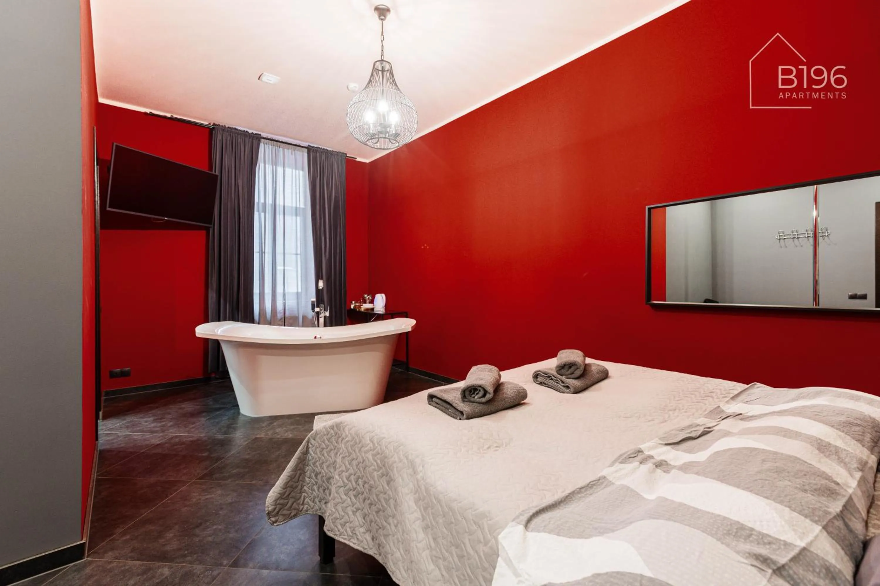 Bed in ApartHotel Riga