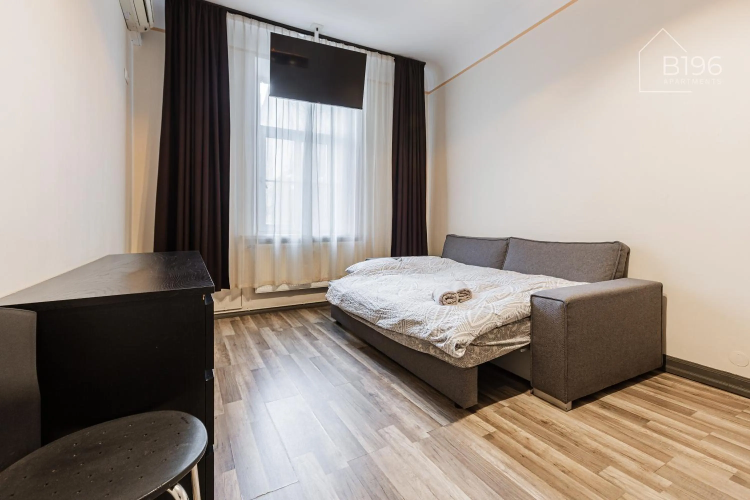 Bed in ApartHotel Riga