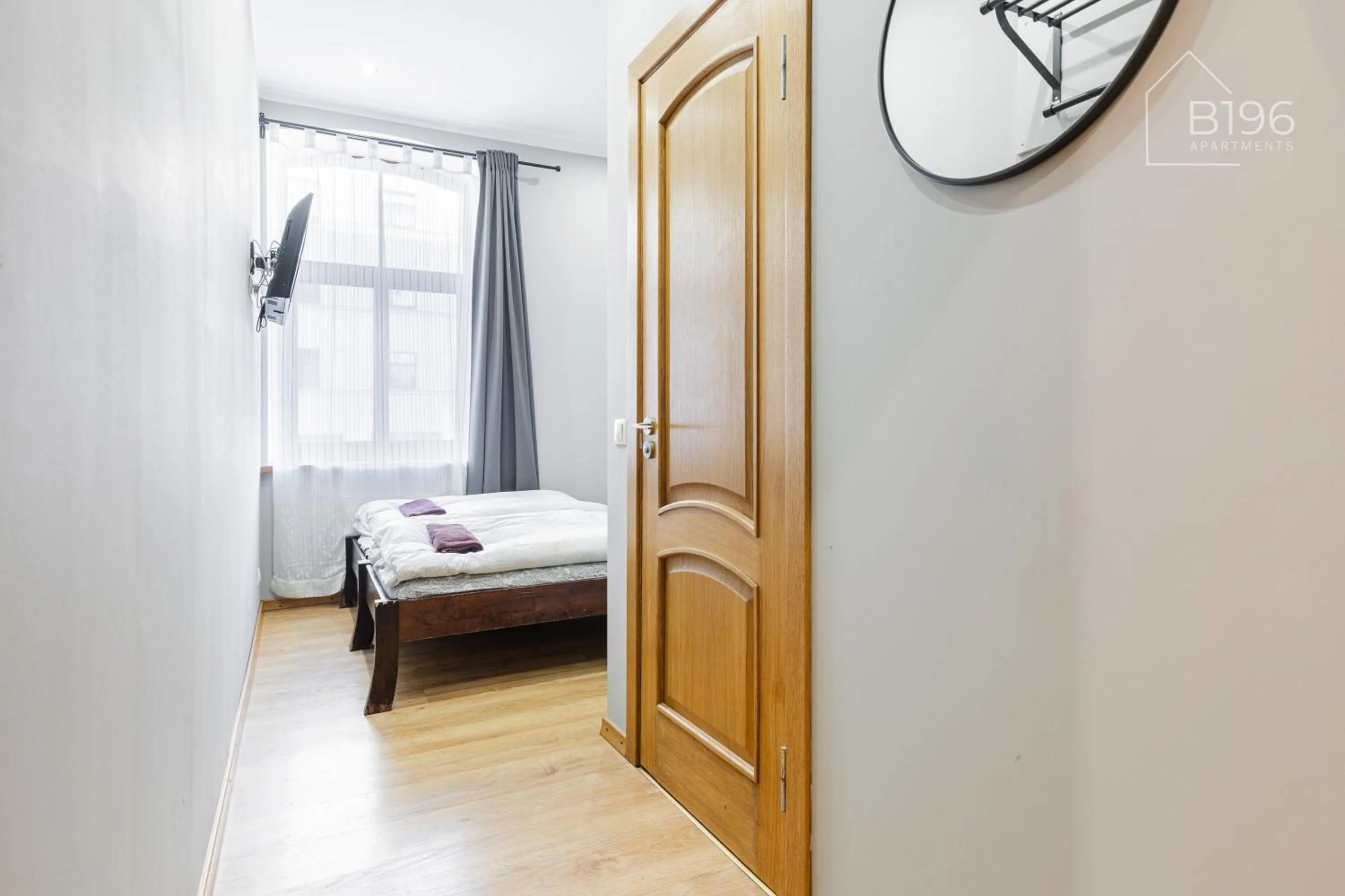 Photo of the whole room, Bed in ApartHotel Riga