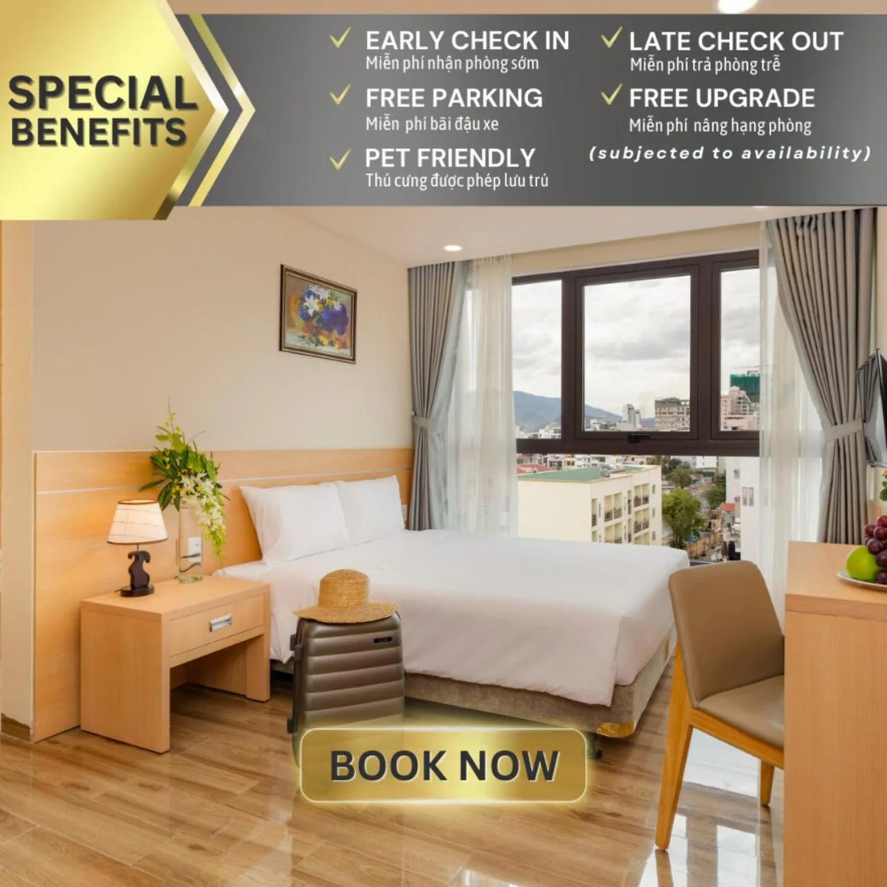 Bed in The Swan Nha Trang Hotel