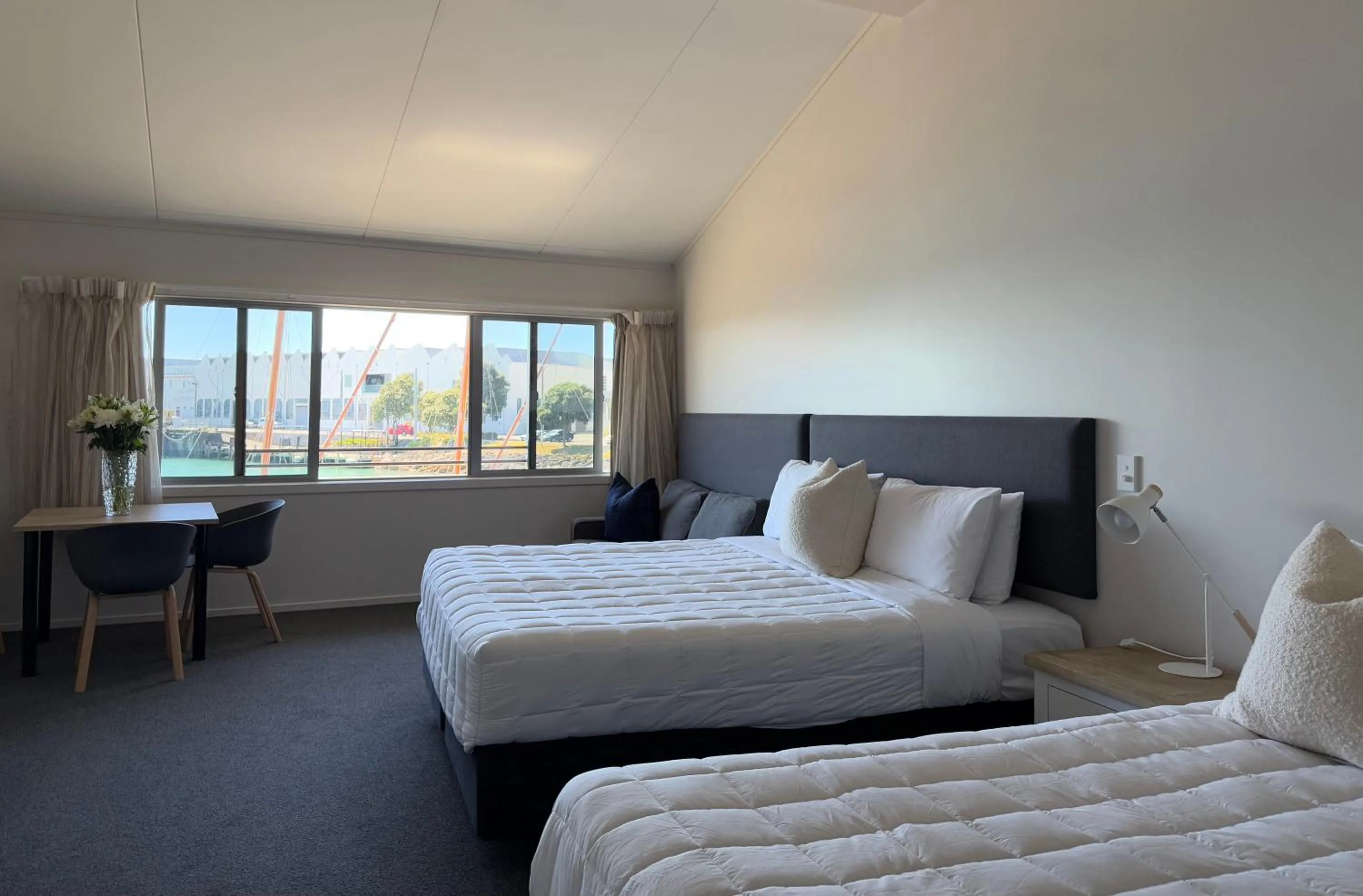 Bed in Bluewater Hotel