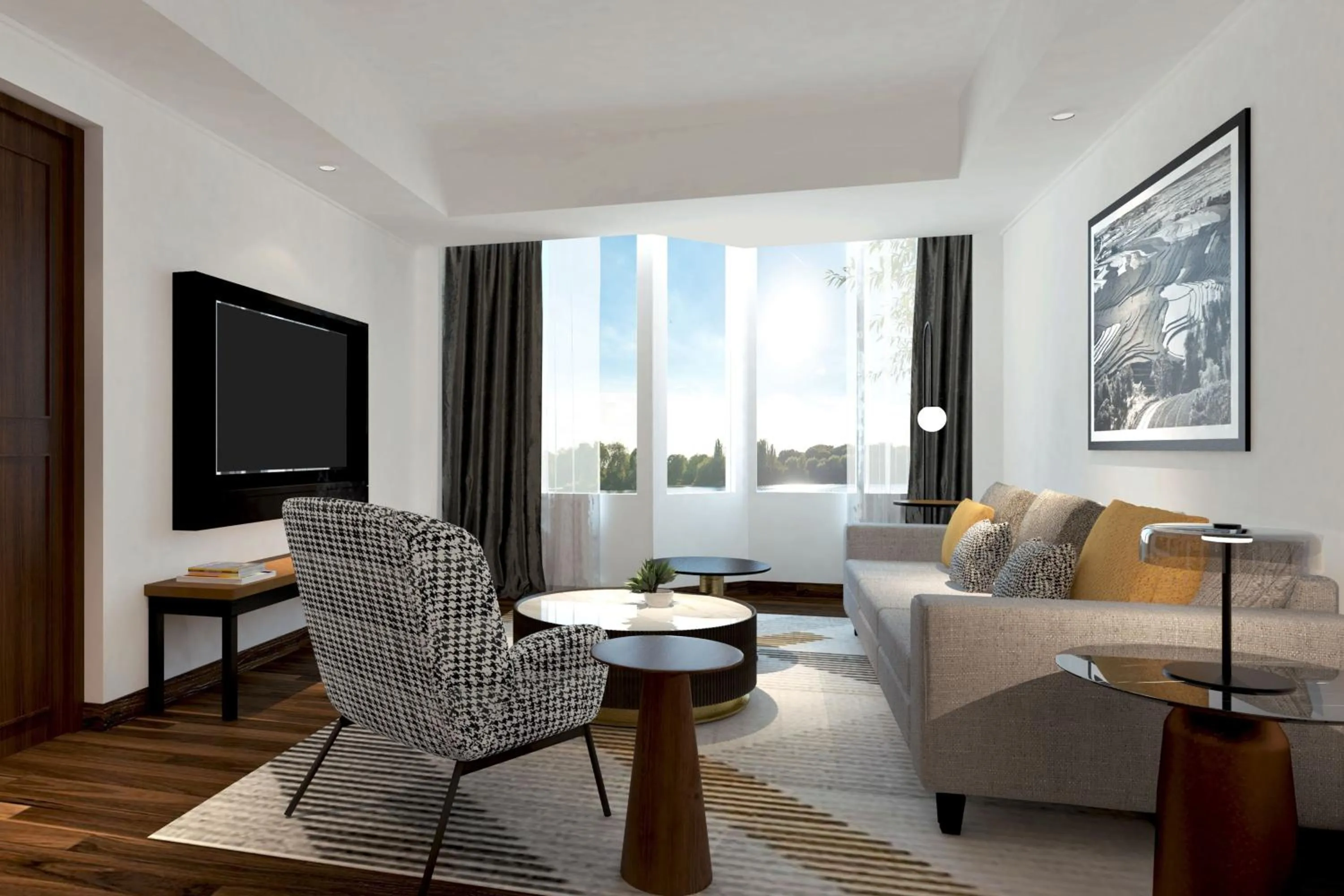 Living room in Sheraton Jakarta Soekarno Hatta Airport