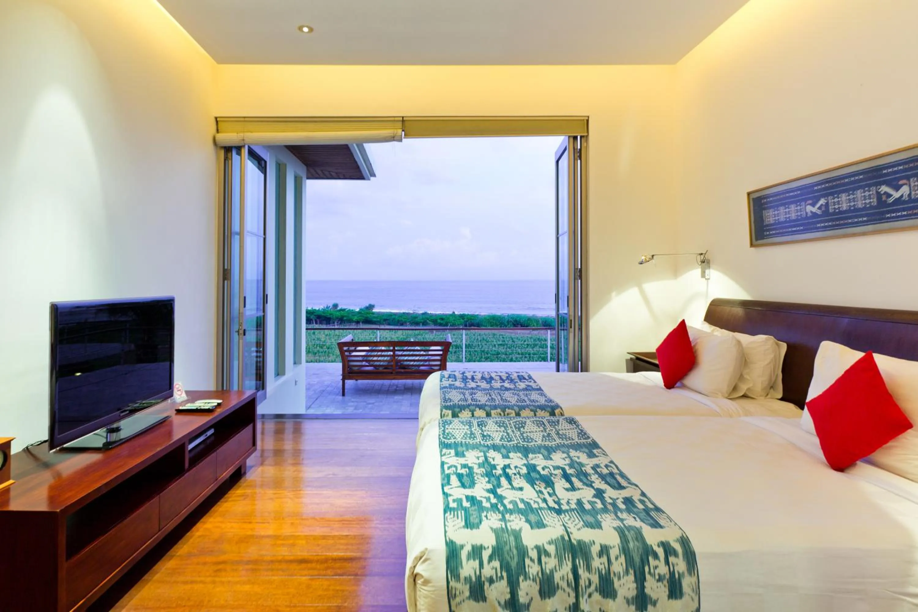 Sea view, Bed in Sanur Residence
