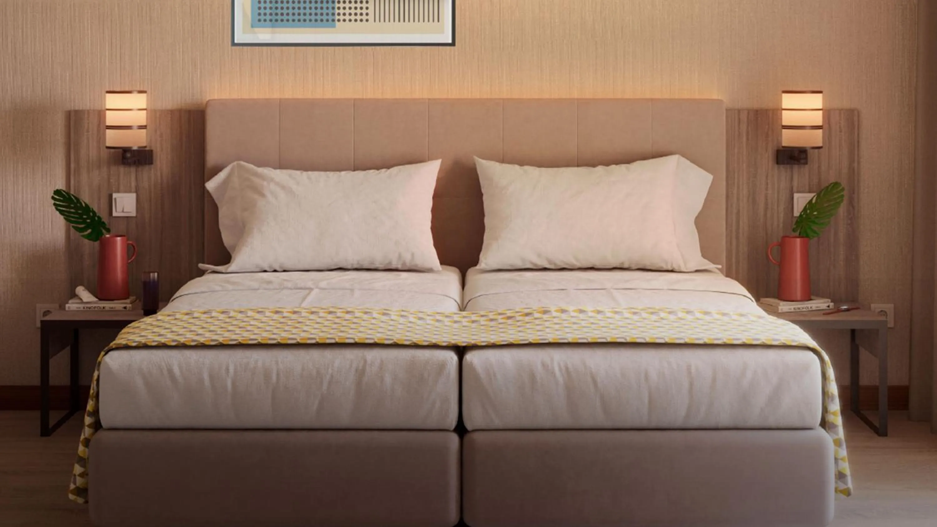 Bed in Real Bellavista Hotel & Spa