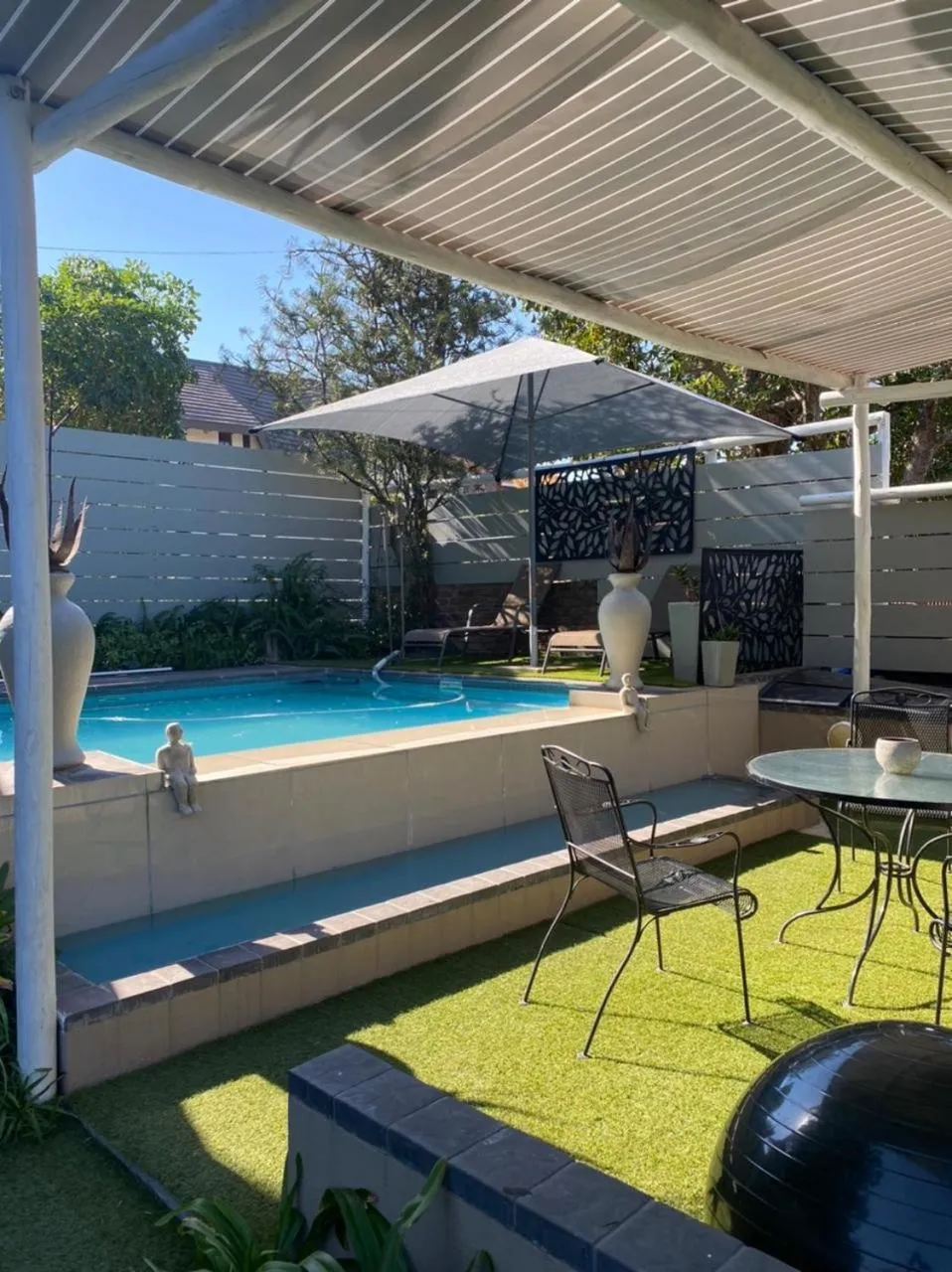 Pool view in White River B & B