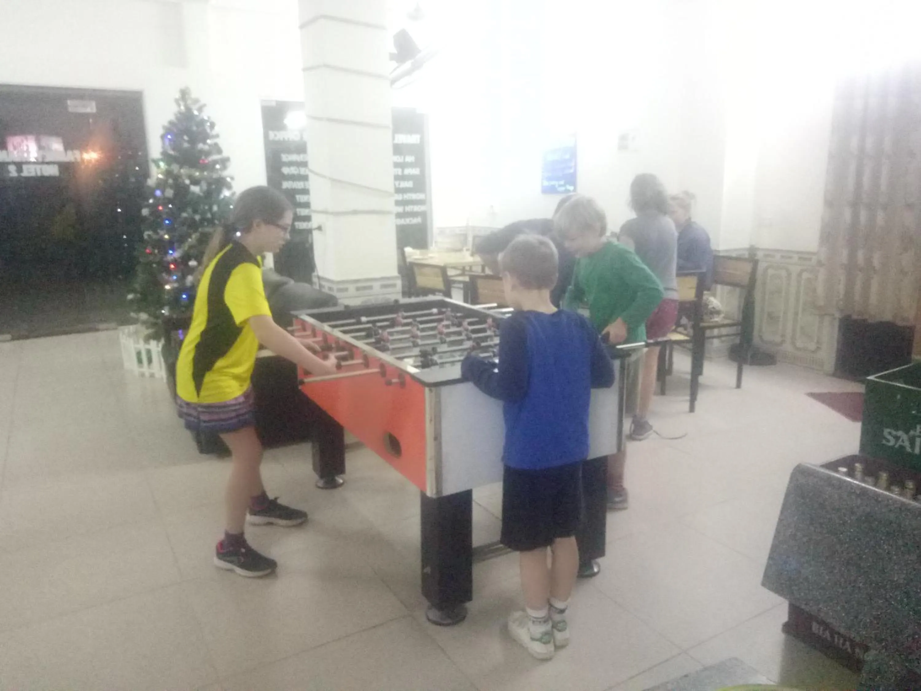 People in Family Transit 2 Hotel