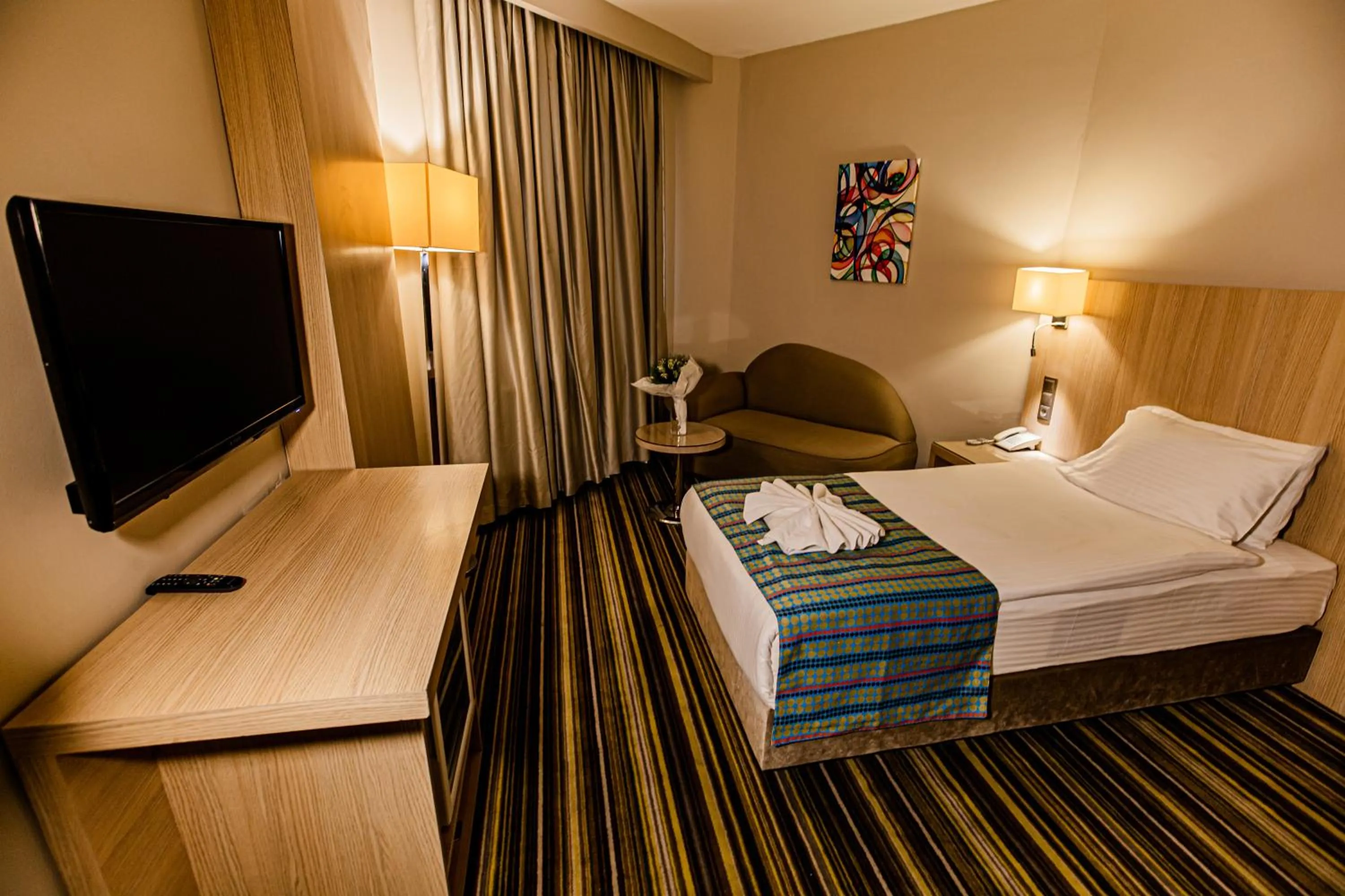 Bed in Mustafa Cappadocia Resort