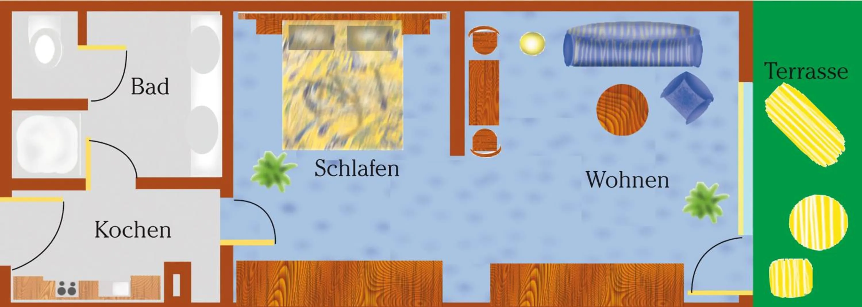 Photo of the whole room in Apart Hotel am Sonnenhügel