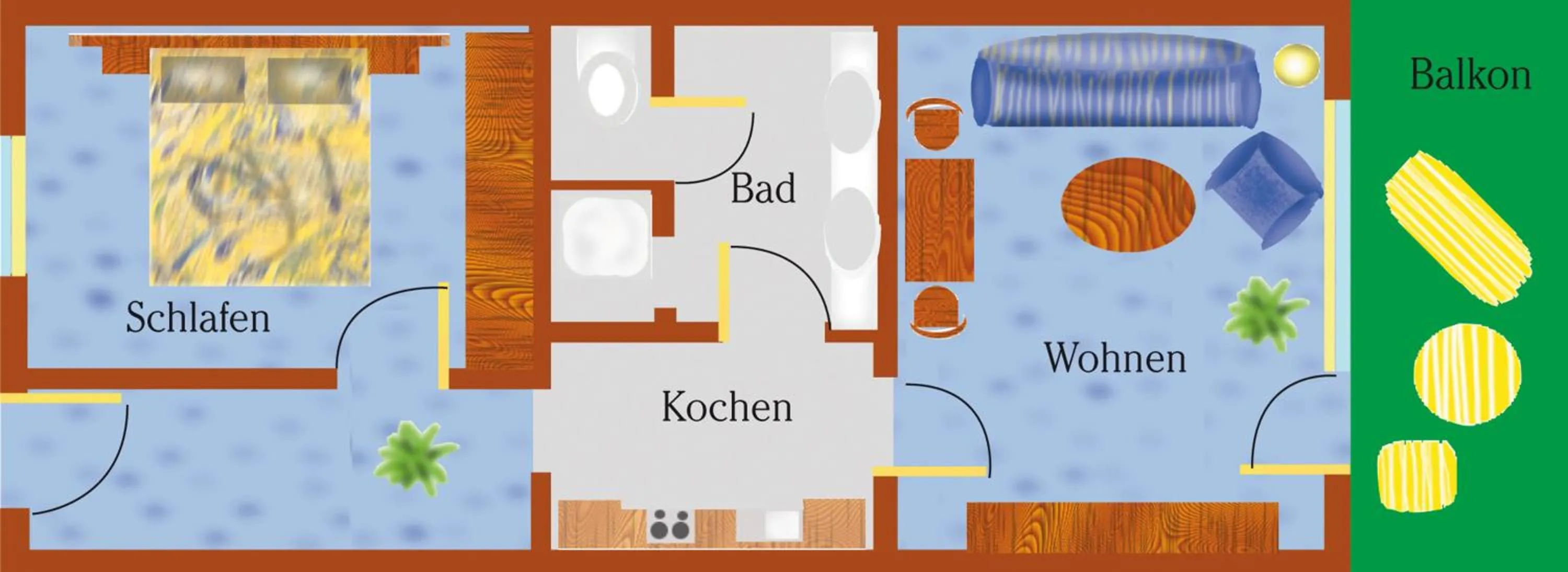 Photo of the whole room in Apart Hotel am Sonnenhügel