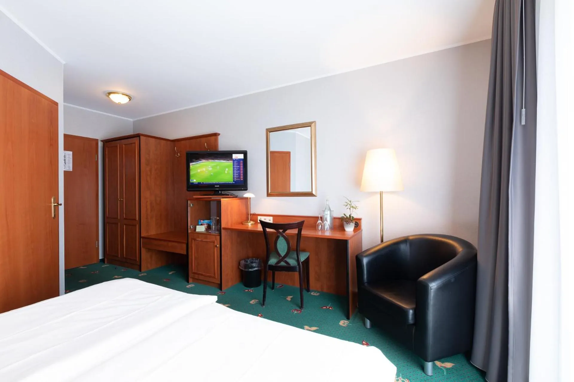 Seating area, Bed in Hotel Freihof