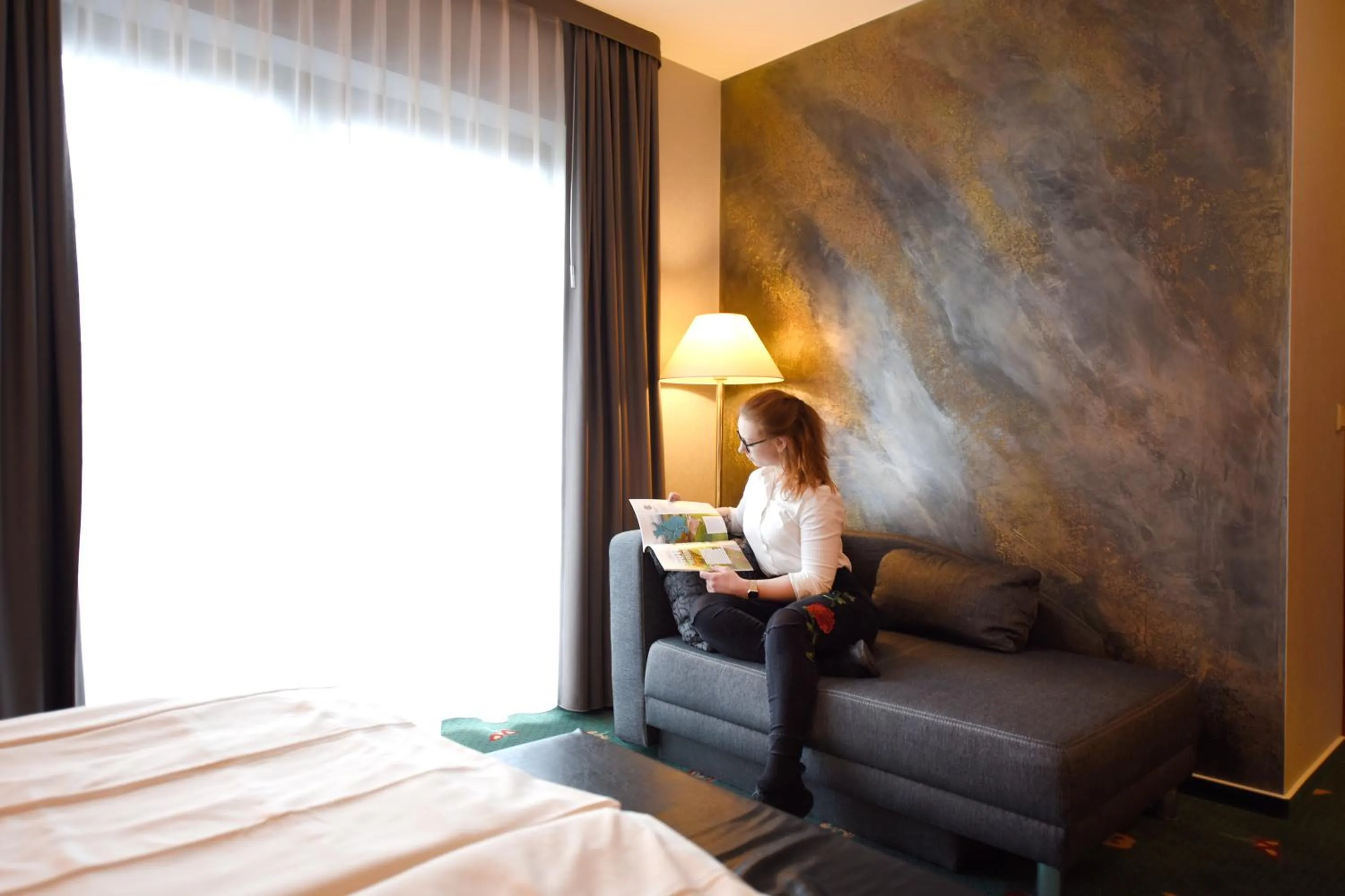 People, Bed in Hotel Freihof