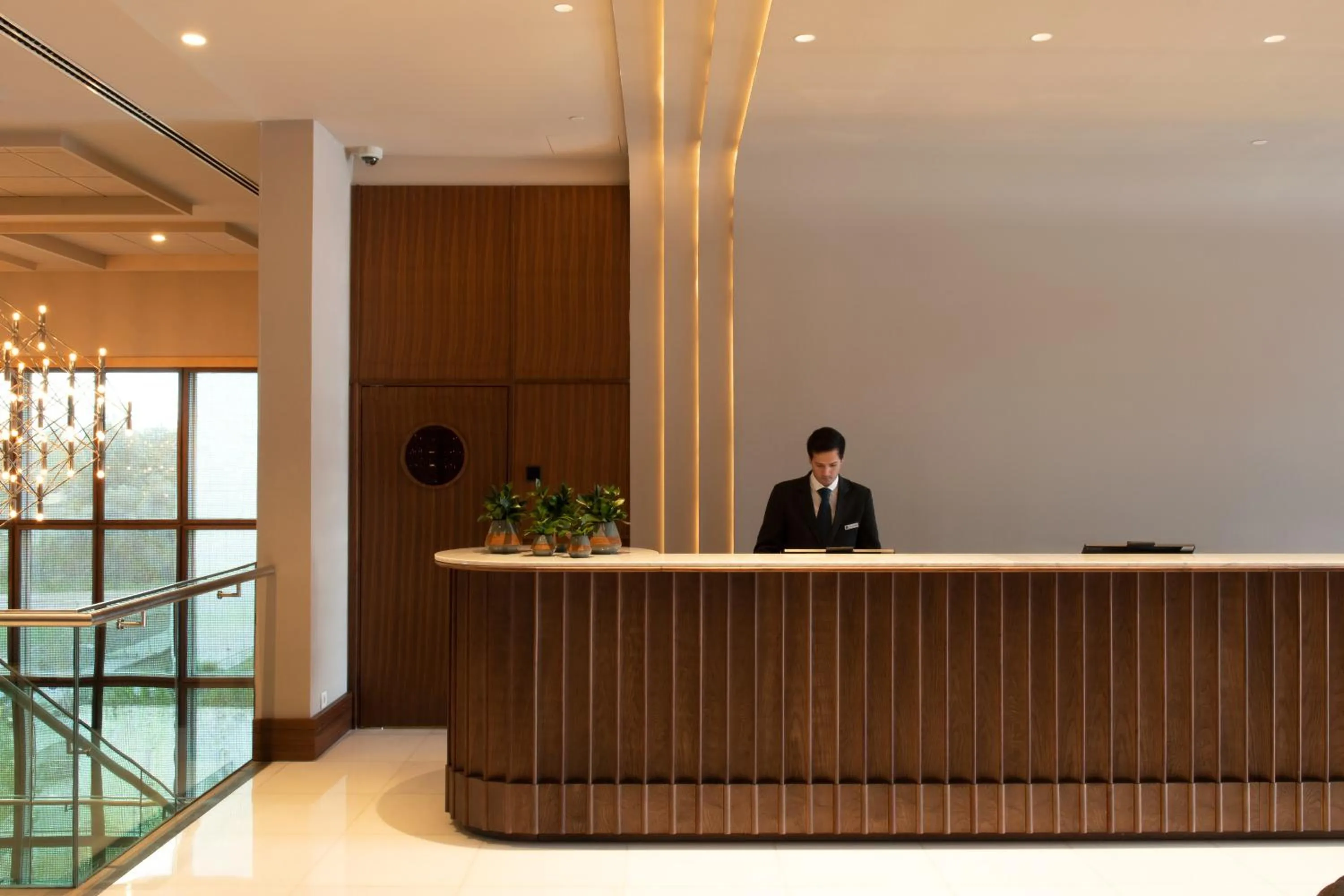 Lobby or reception in SANA Malhoa Hotel