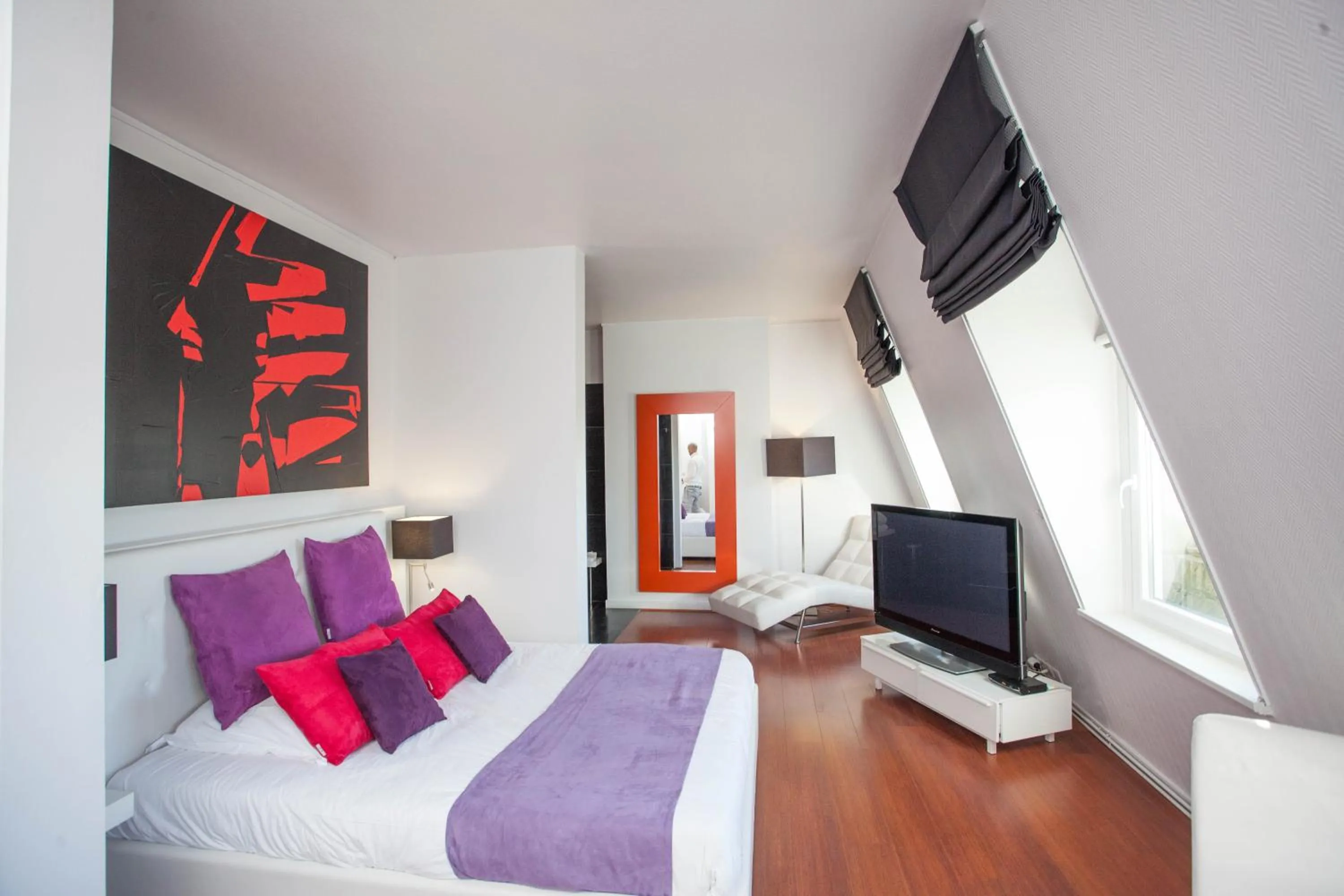 Bedroom, Bed in L'Esplanade Lille