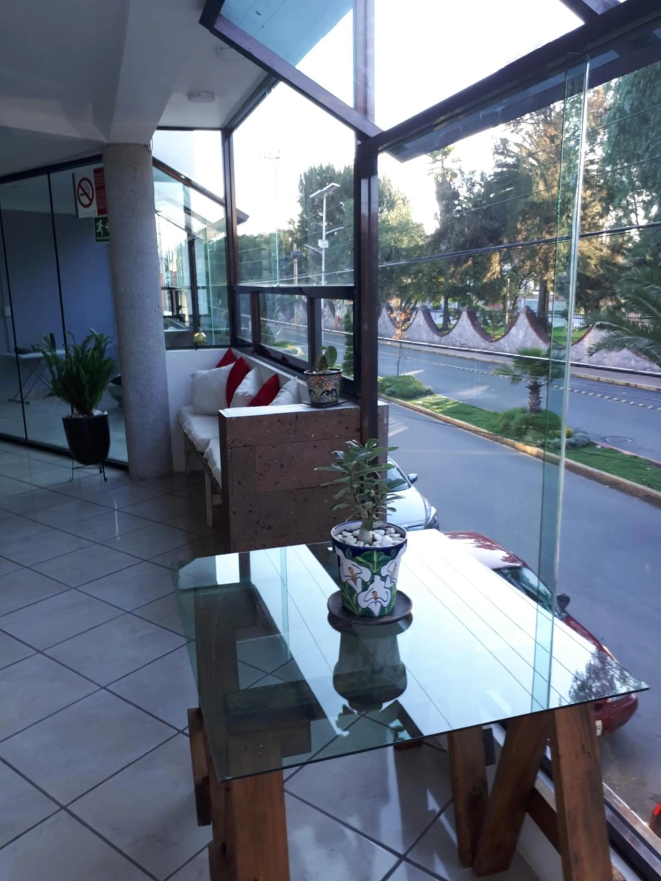 Seating area in Hotel Boutique Acocalli