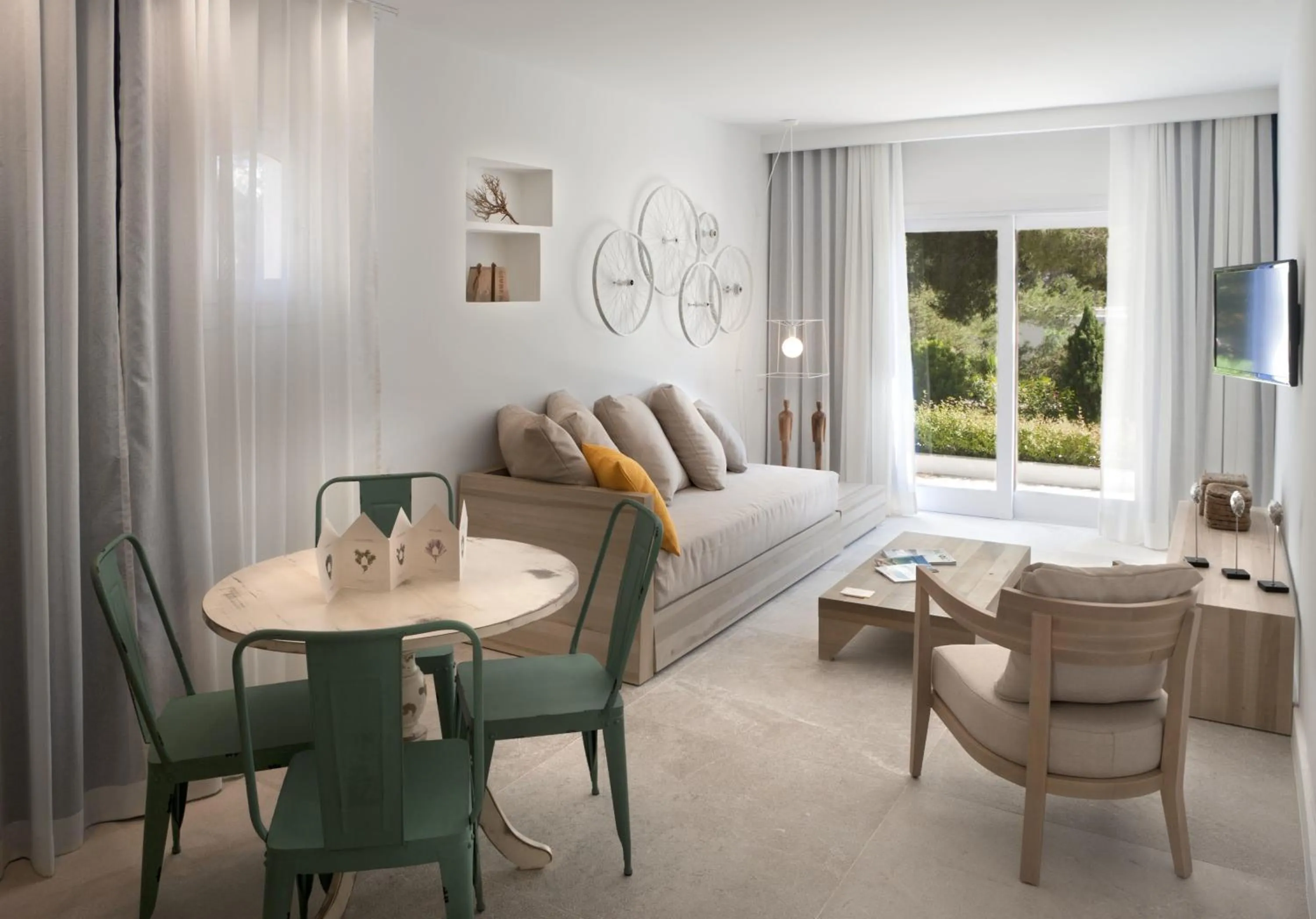 Living room, Bed in Paraíso de los Pinos