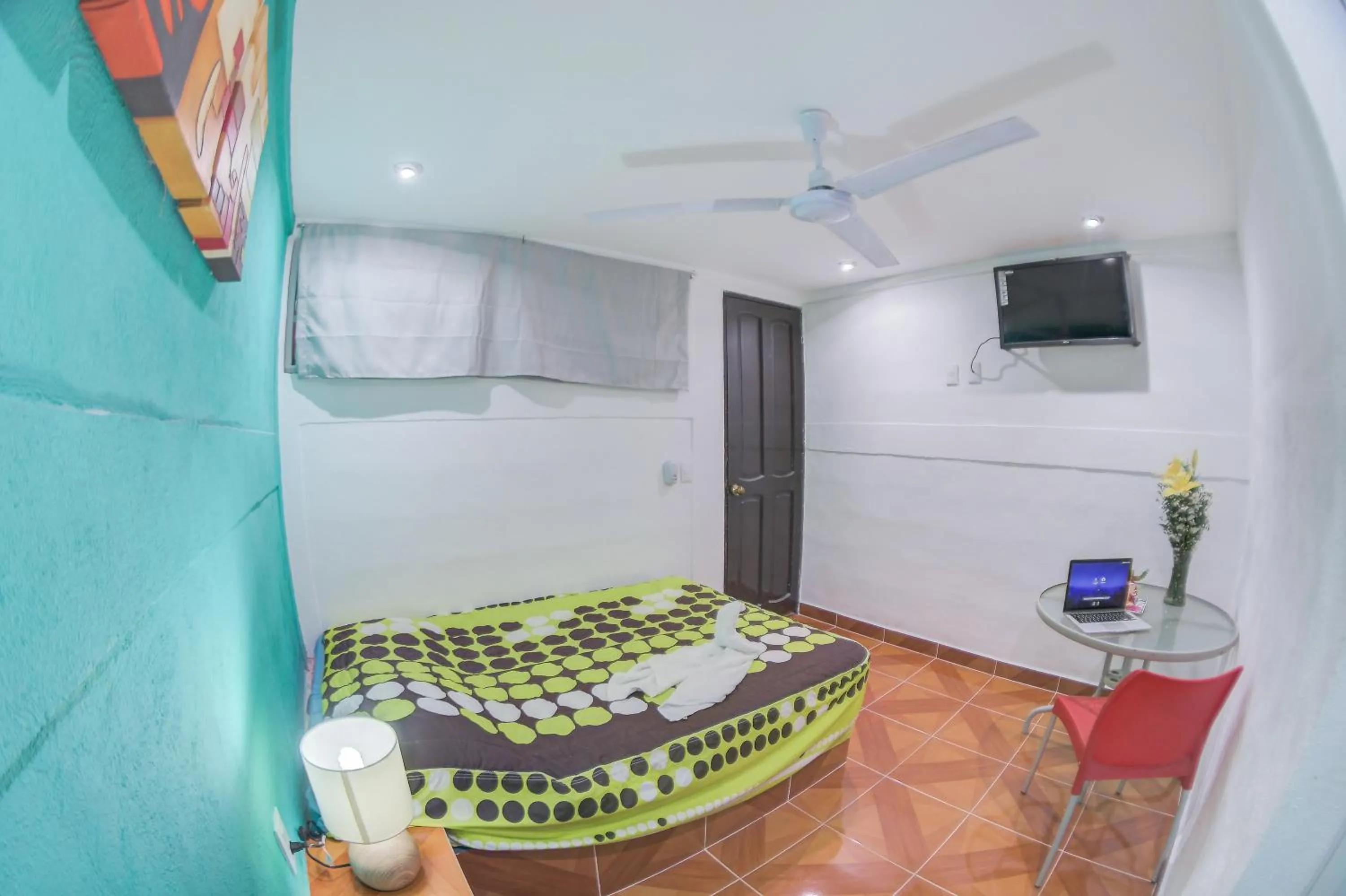 Bed in Hotel San Carlos