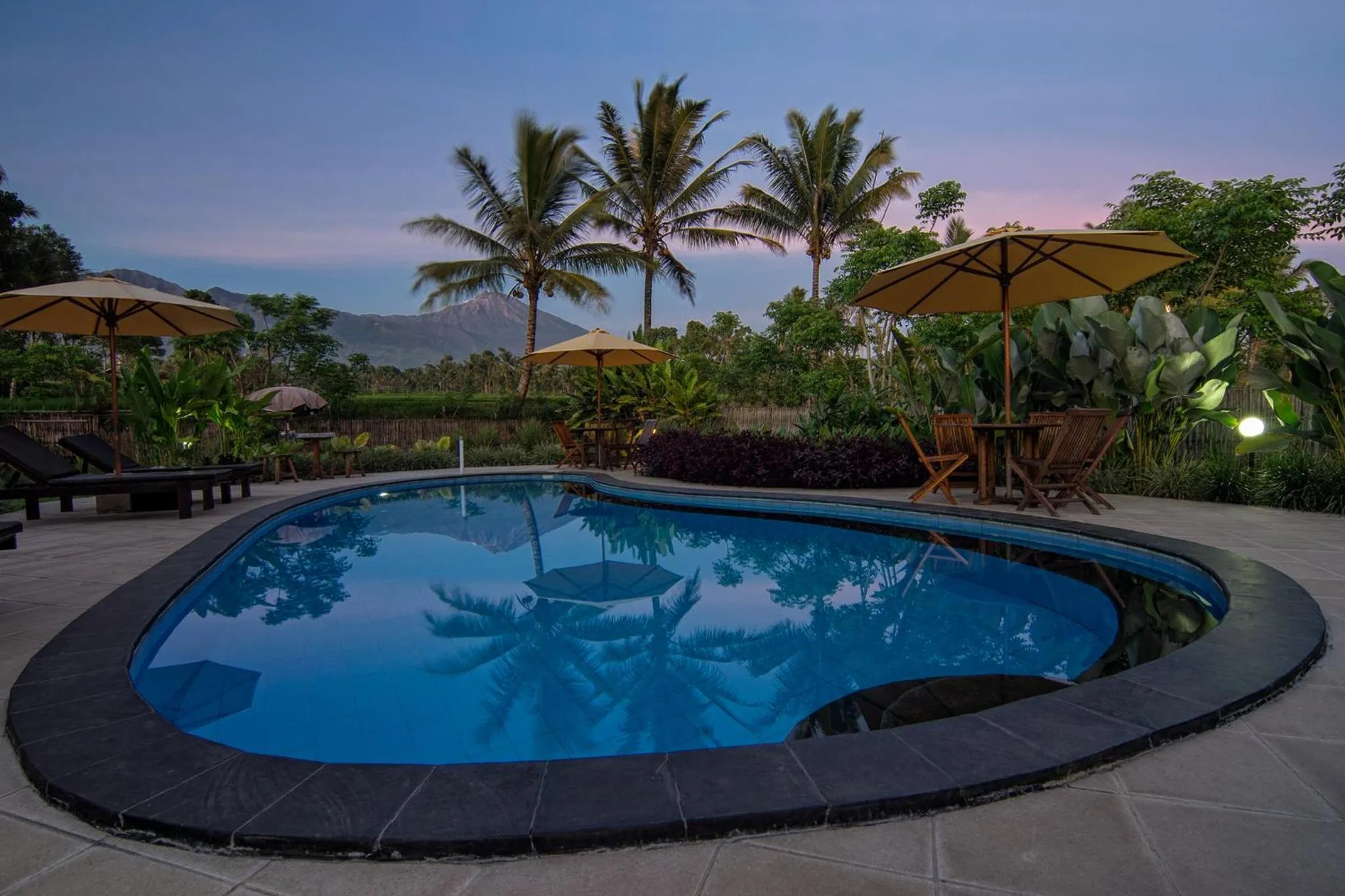 Swimming pool in Tetebatu Flush Harmony