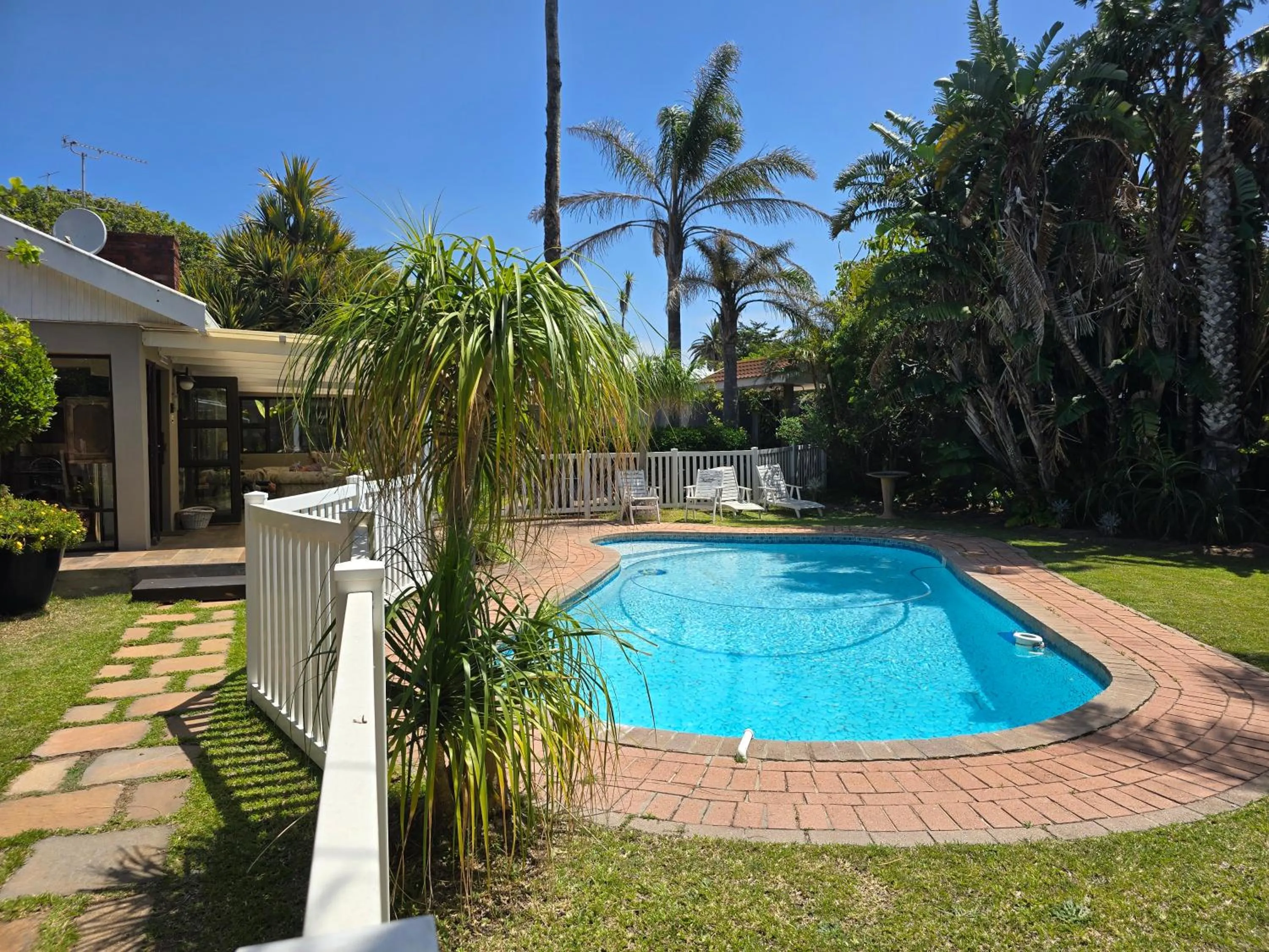 Pool view in Bayside Guesthouse