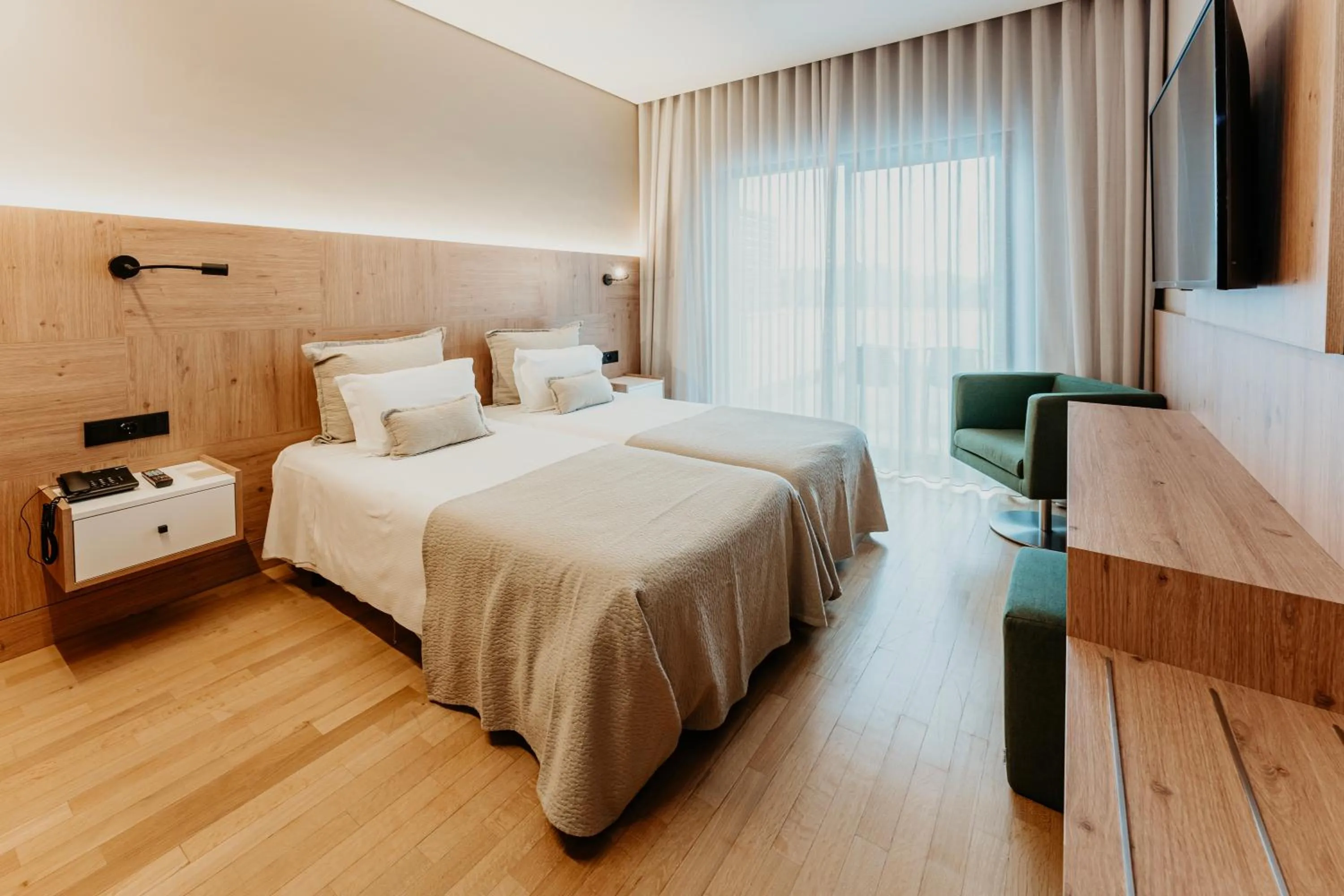Bed in Hotel Minho