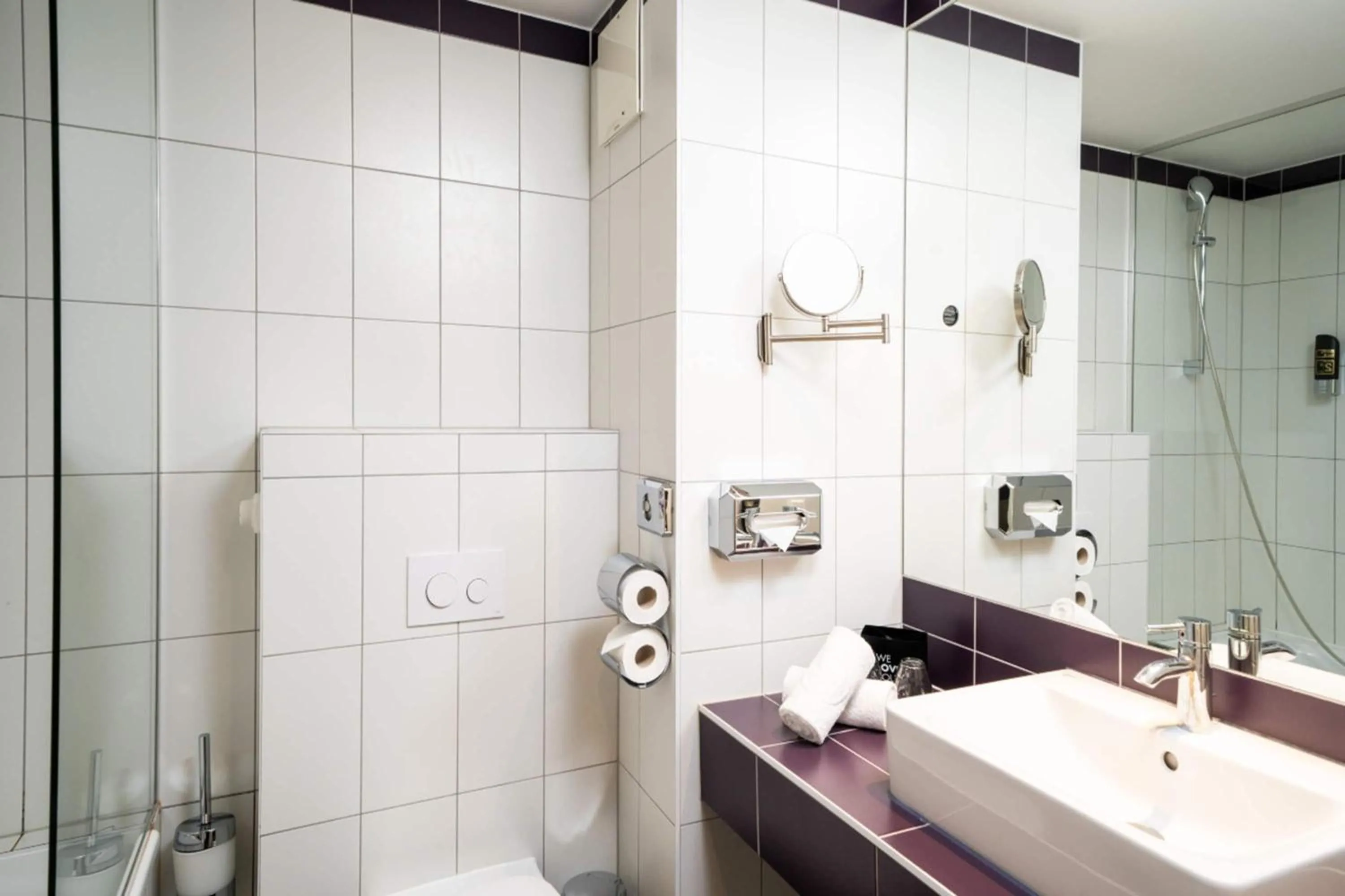 Bathroom in elaya hotel vienna city west, Trademark by Wyndham