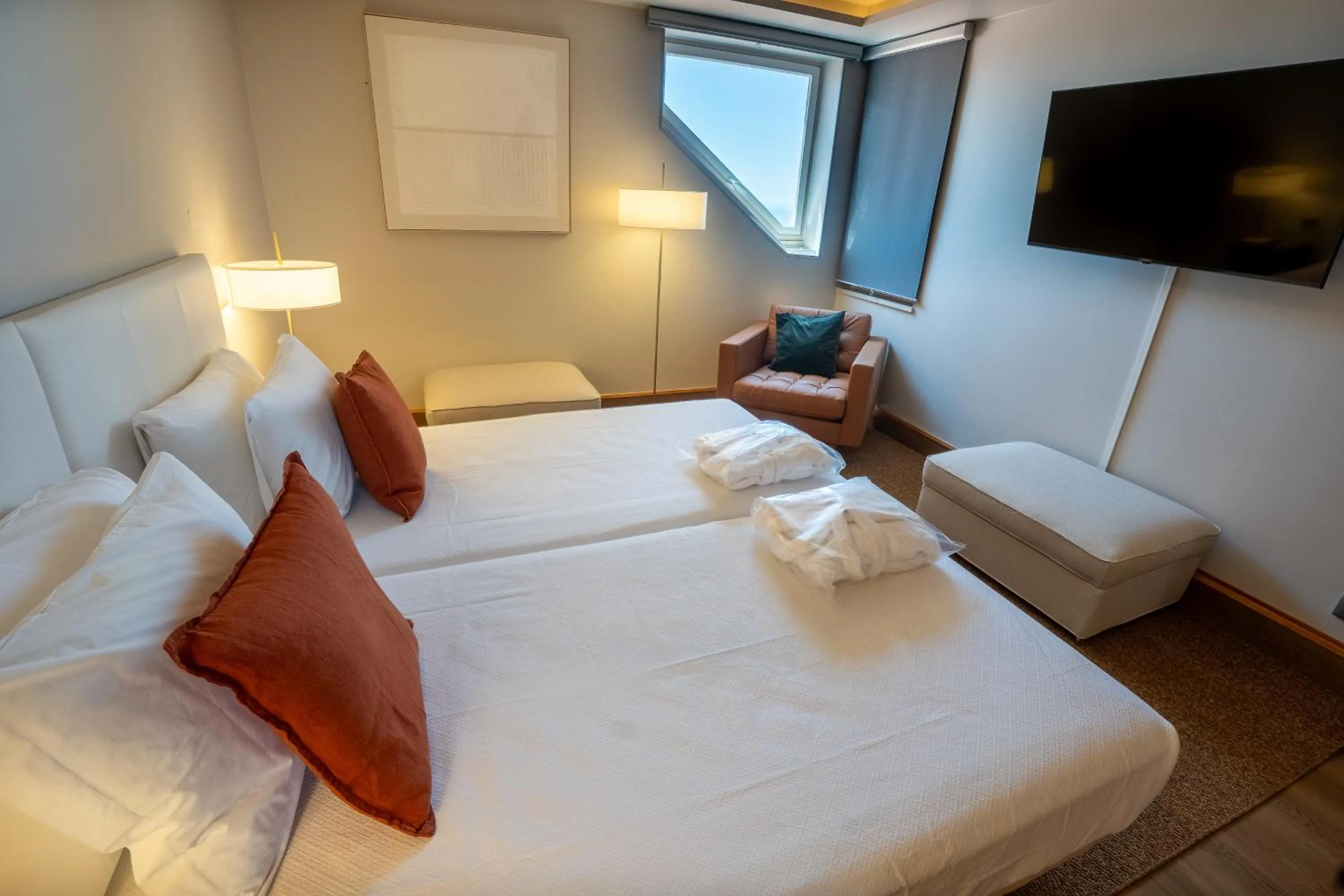 Bed in Hotel Solar Palmeiras