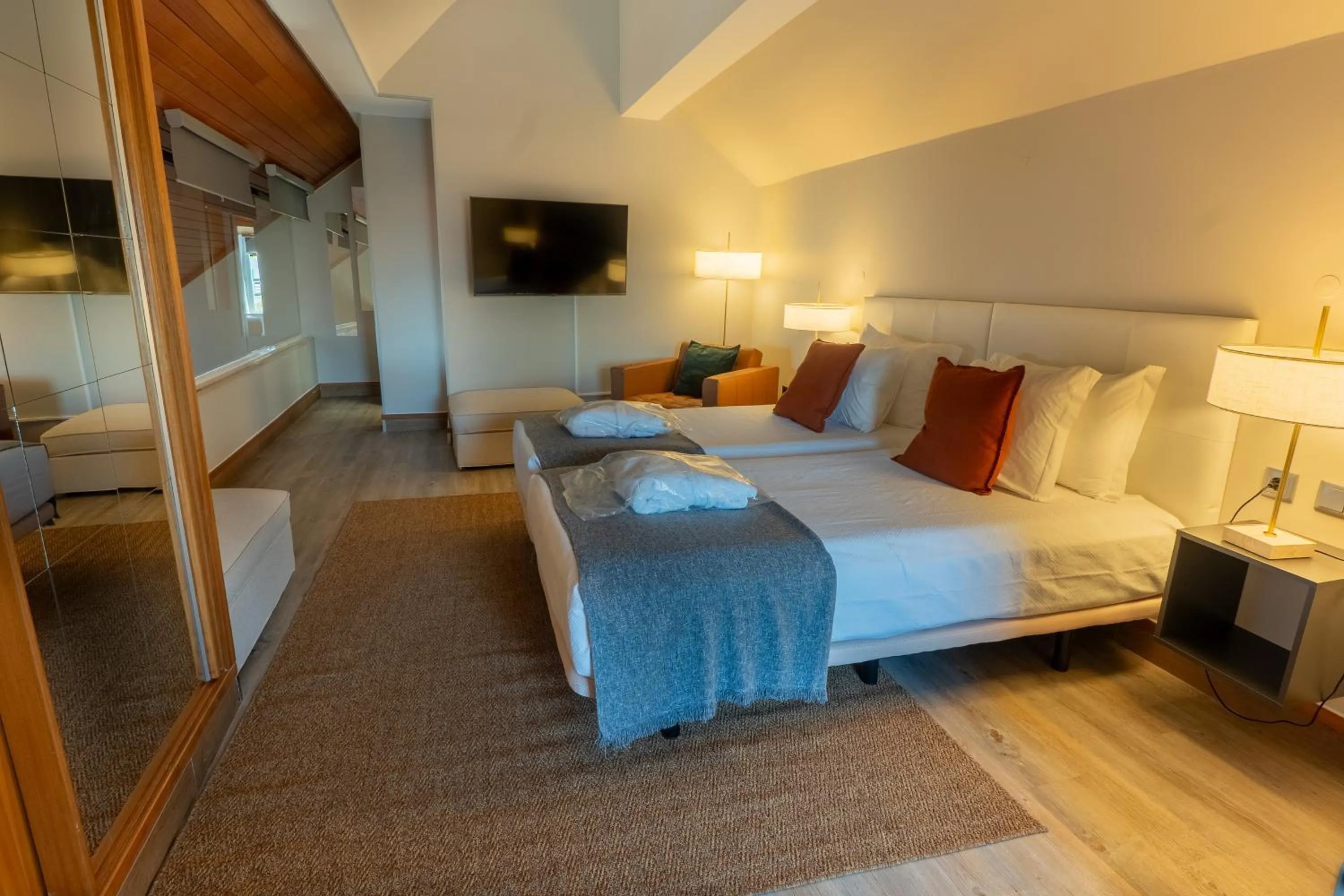 Bed in Hotel Solar Palmeiras