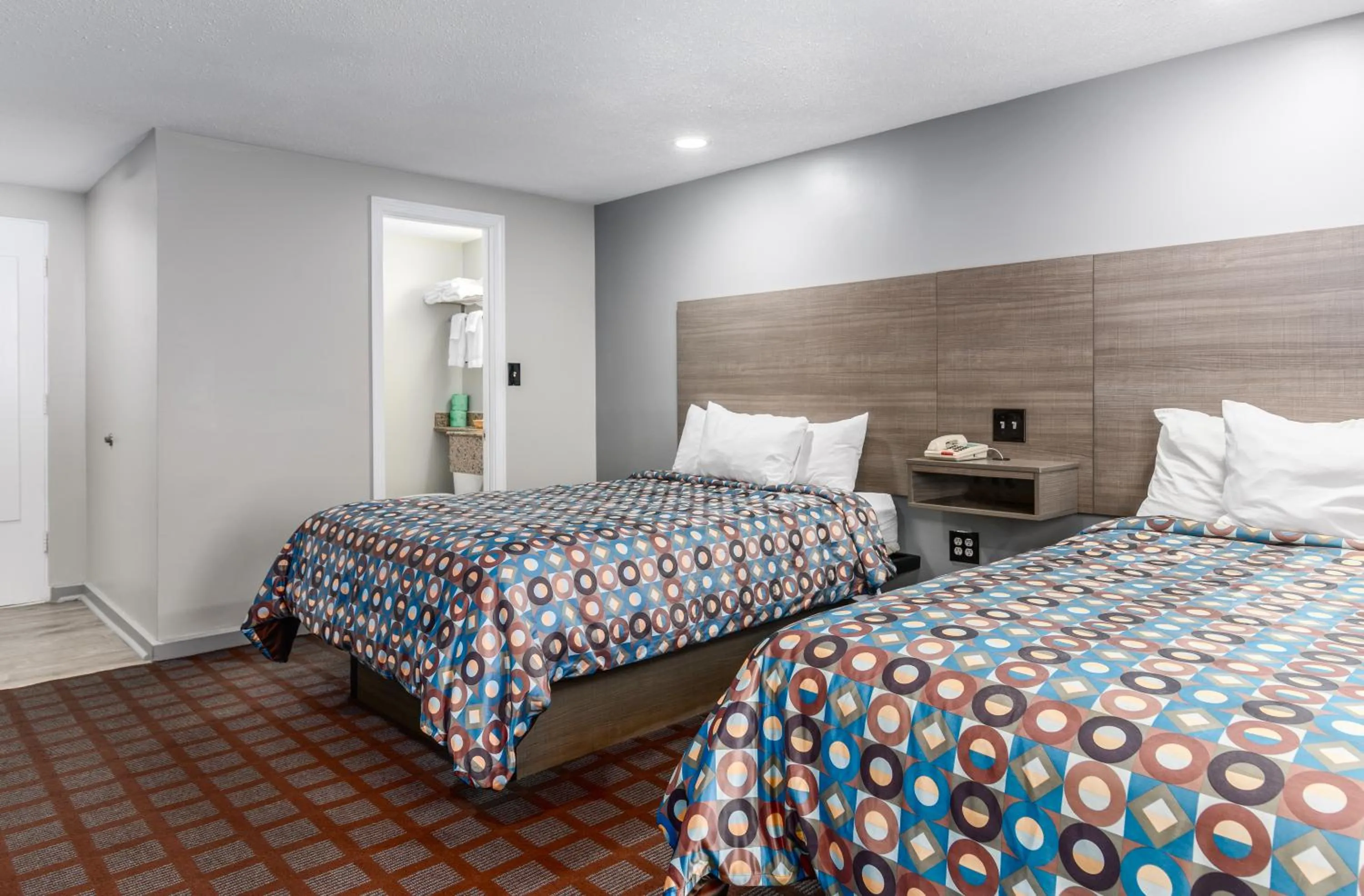 Bed in Blue Dolphin Inn