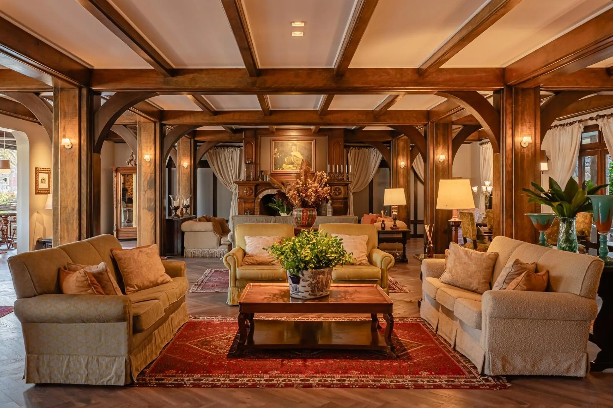 Lobby or reception in Serrazul Hotel